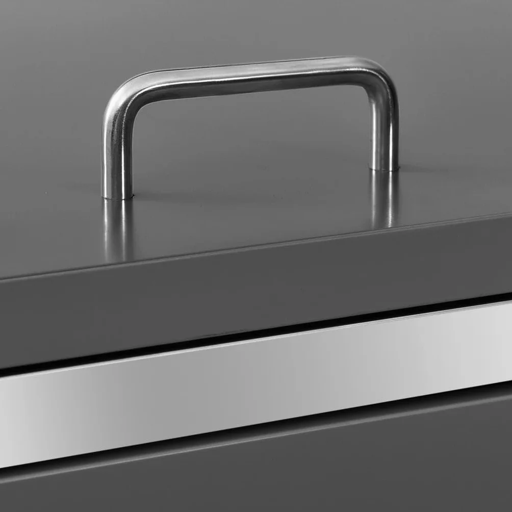 vidaXL Copribidone per Spazzatura Singolo 69x77,5x112,5cm Acciaio Inox