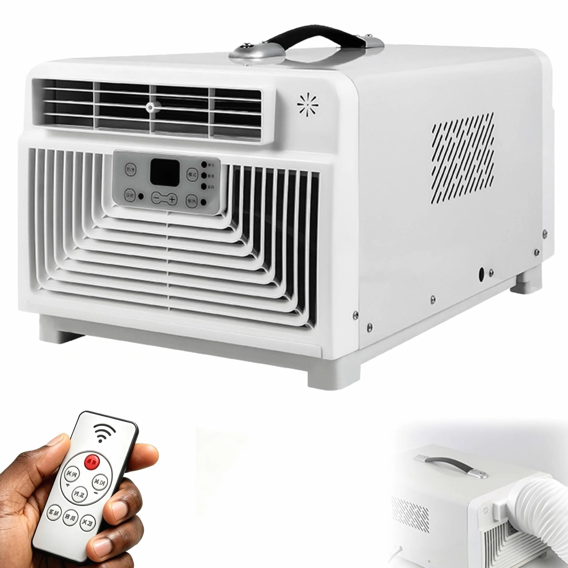 Mini Condizionatore Portatile con Vero Compressore, Climatizzatore da Campeggio 2700 BTU, 3-in-1 Raffreddatore Silenzioso 45dB per tendas, Camper, Va-ns e Avventure all'Aperto