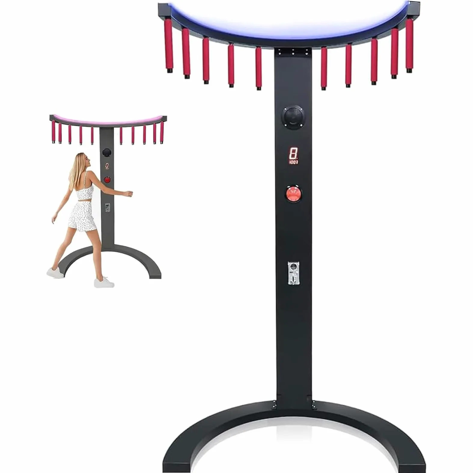Reflex Reaction Stick Game, allenamento di coordinazione occhio-mano, velocità regolabile con display LED per conto alla rovescia e musica per feste e carnevale