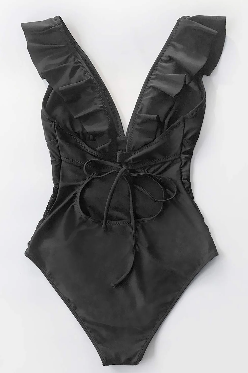 CUPSHE Costume da Bagno Intero da Donna con Scollo a V e Scollo a V