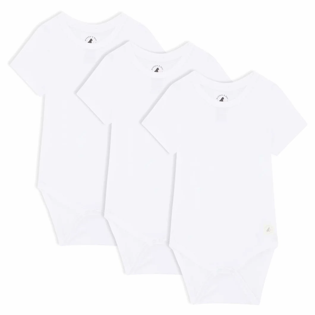 Bramble & Bear Confezione da 3/6 Body a manica corta per bambini - Body unisex in cotone biologico per bambini da 0 a 3 anni