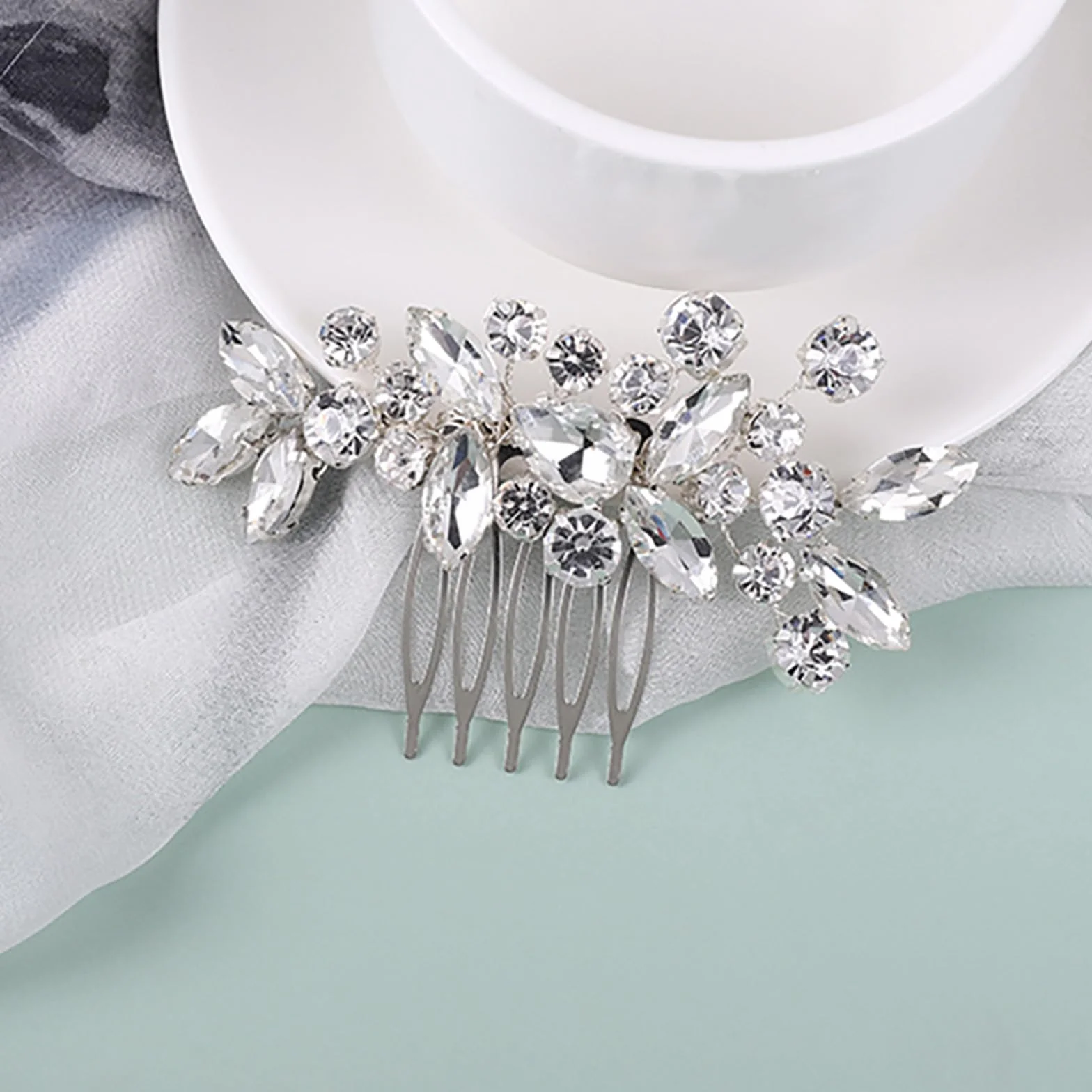 Fermaglio per capelli da sposa accessorio per donne e ragazze