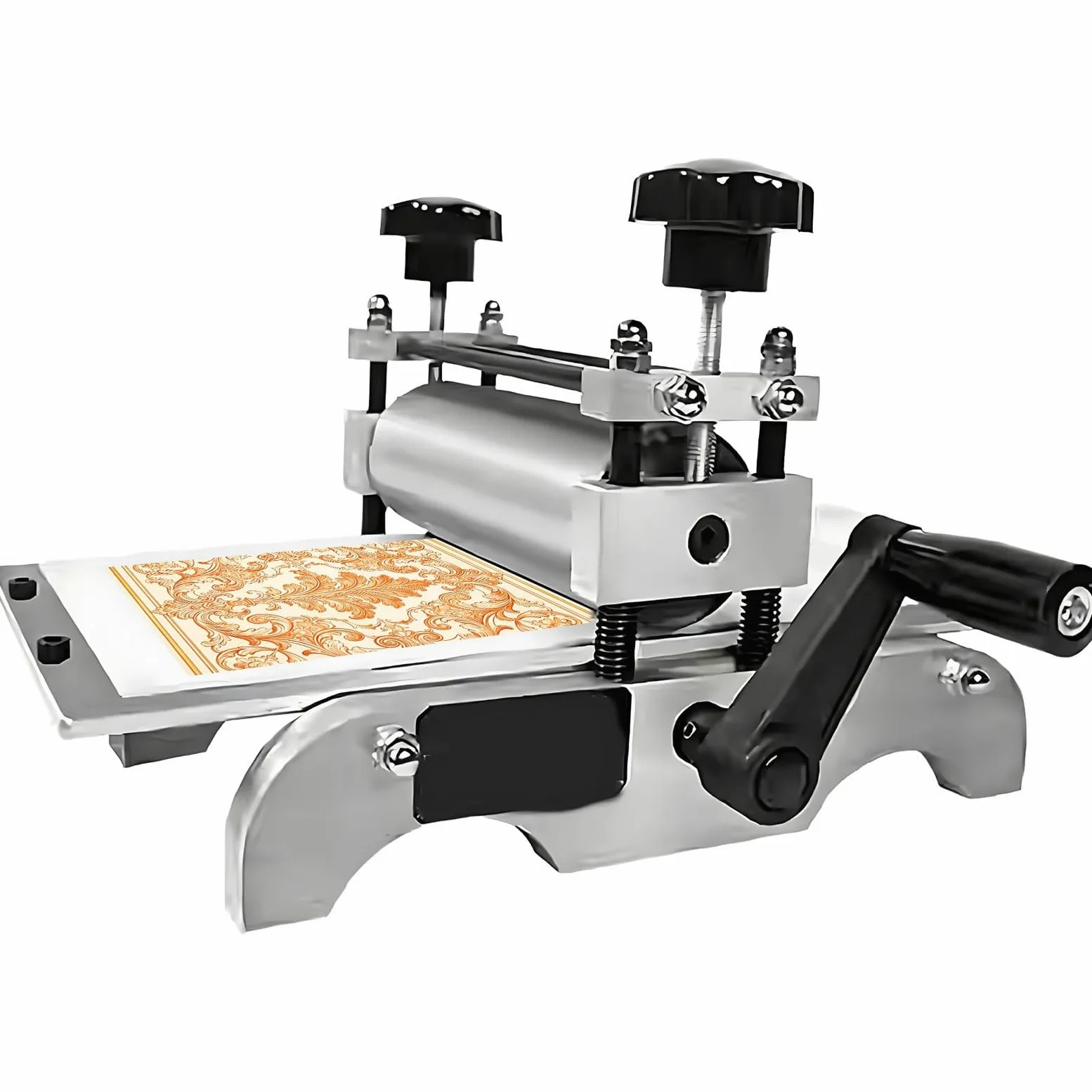 Torchio Professionale con Rullo Regolabile, Macchina da Stampa Manuale per Xilografia, Rilievo Ceramica E Stampa su Carta, Legno E Rame