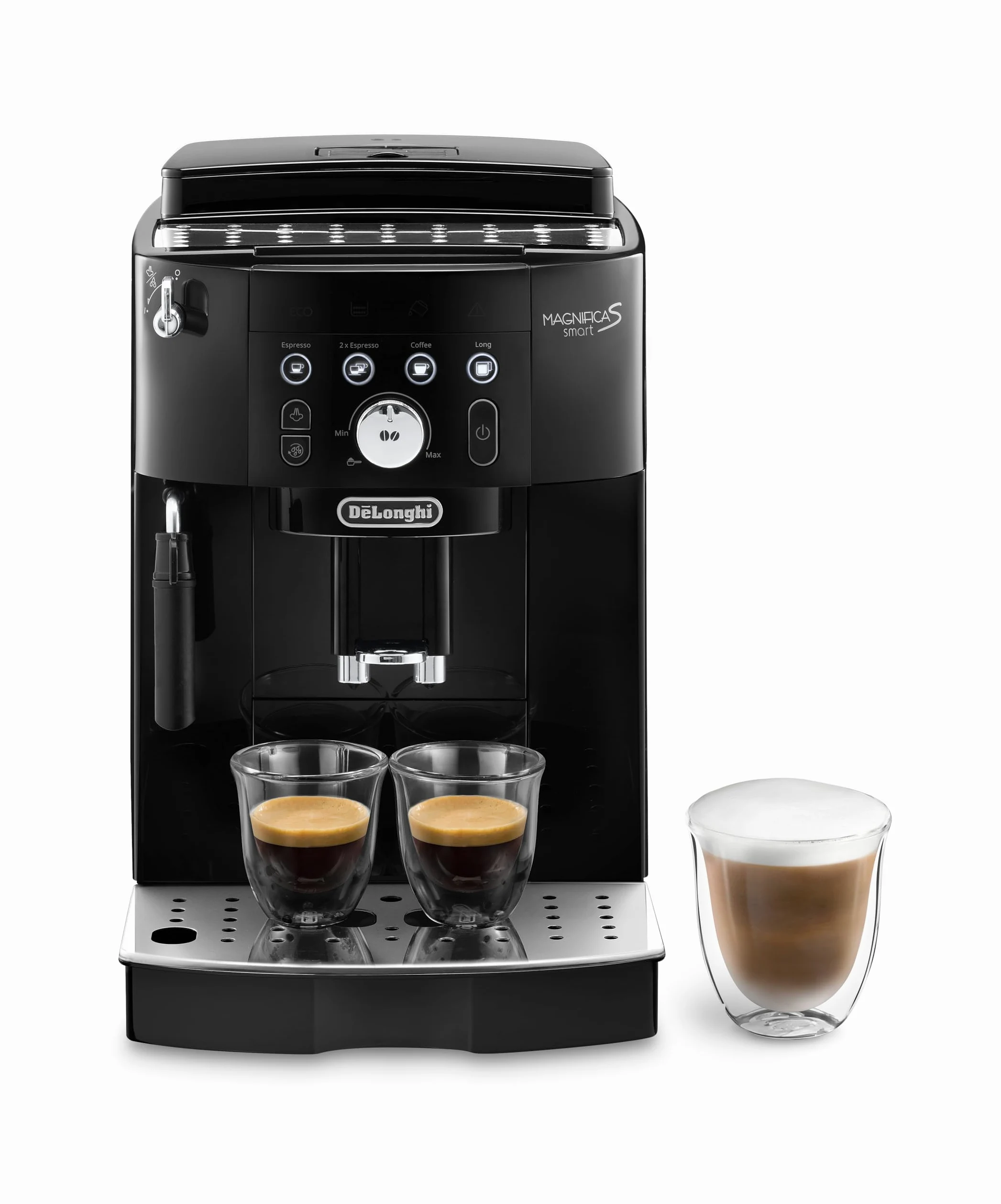 De'Longhi Magnifica S Smart ECAM230.13.B Macchina da Caffè Automatica per Espresso e Cappuccino, Caffè in Grani o in Polvere, 1450 W, Nero
