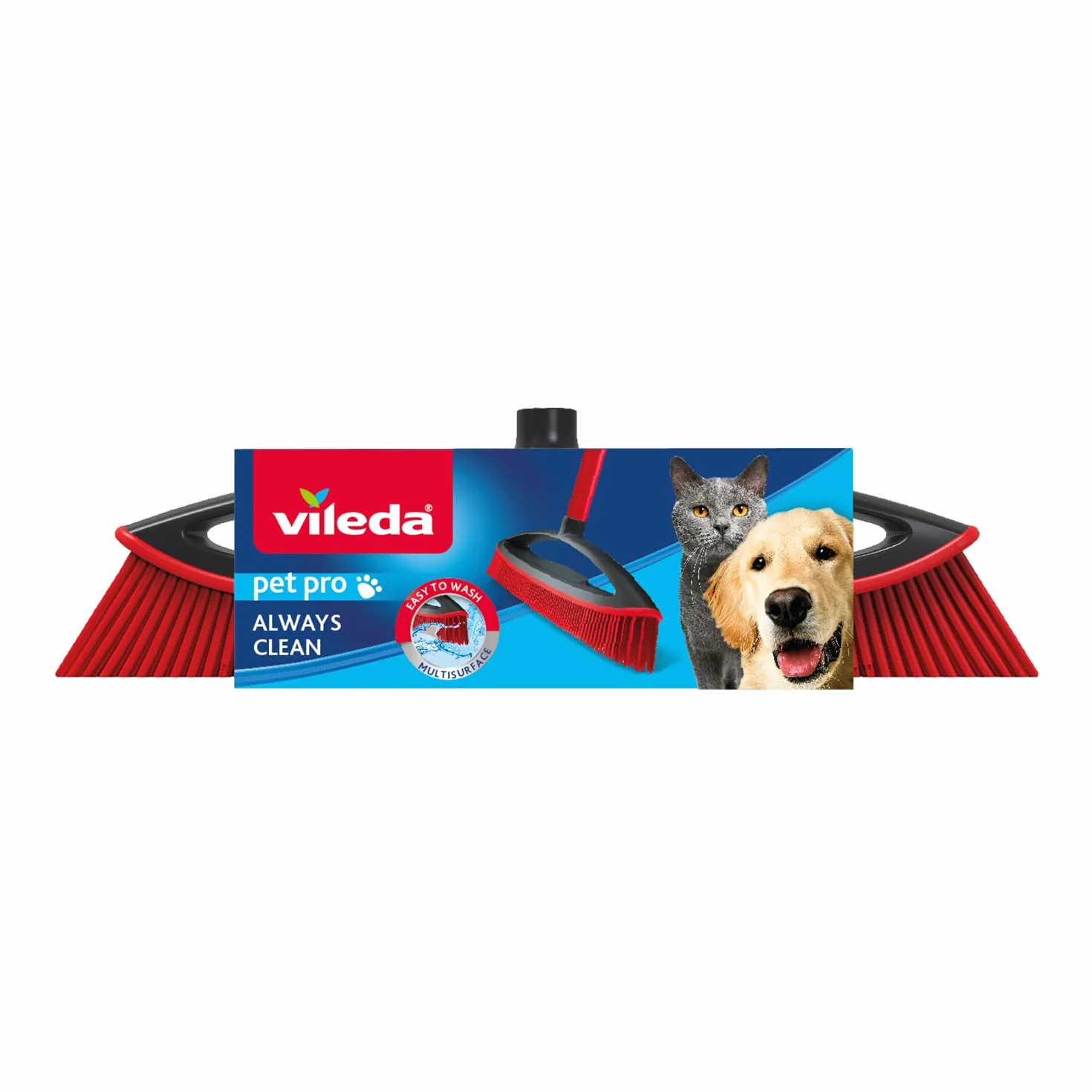 Vileda Always Clean Scopa in Gomma per Peli Animali Domestici Pet PRO
