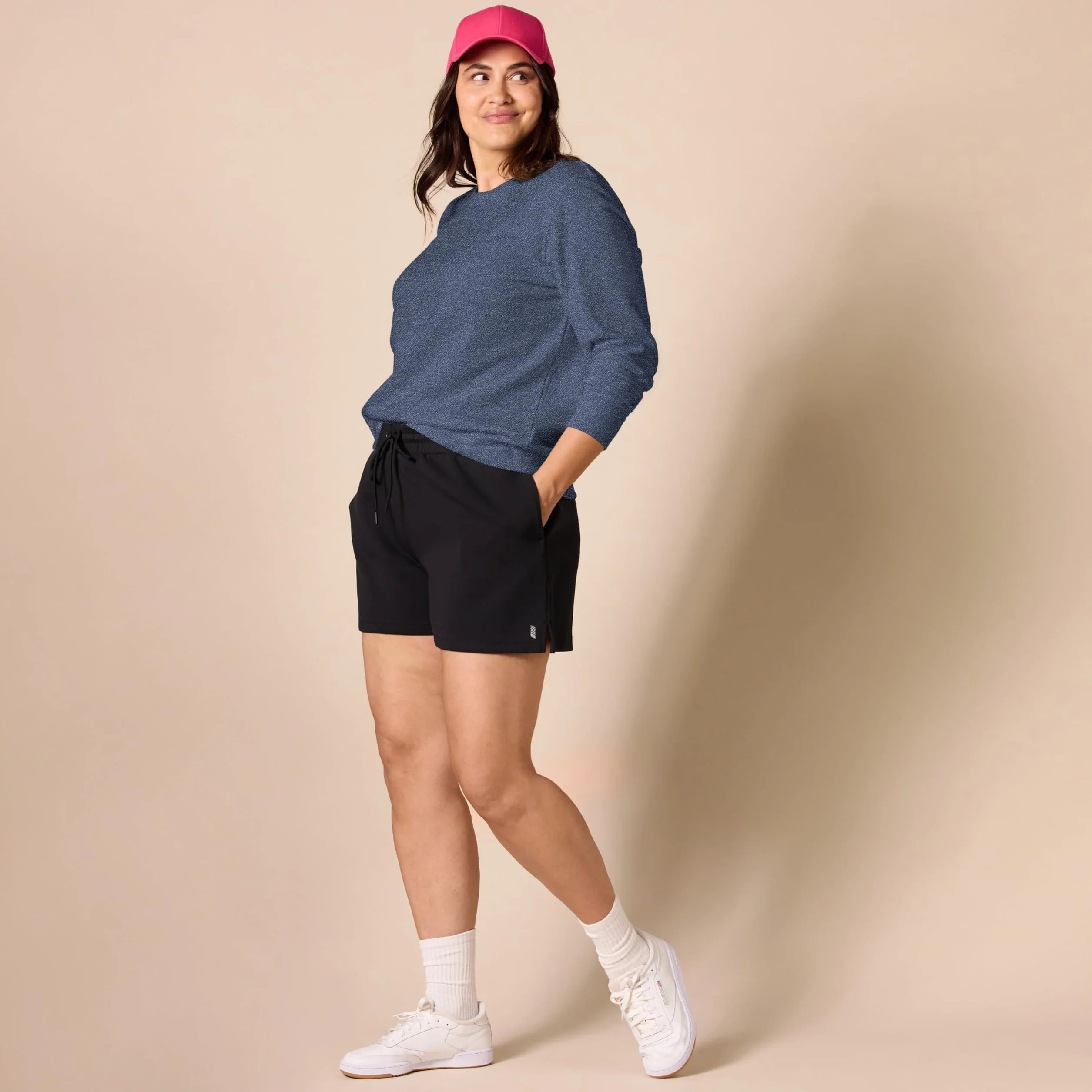 Amazon Essentials Felpa in Pile Girocollo Donna Taglie Forti