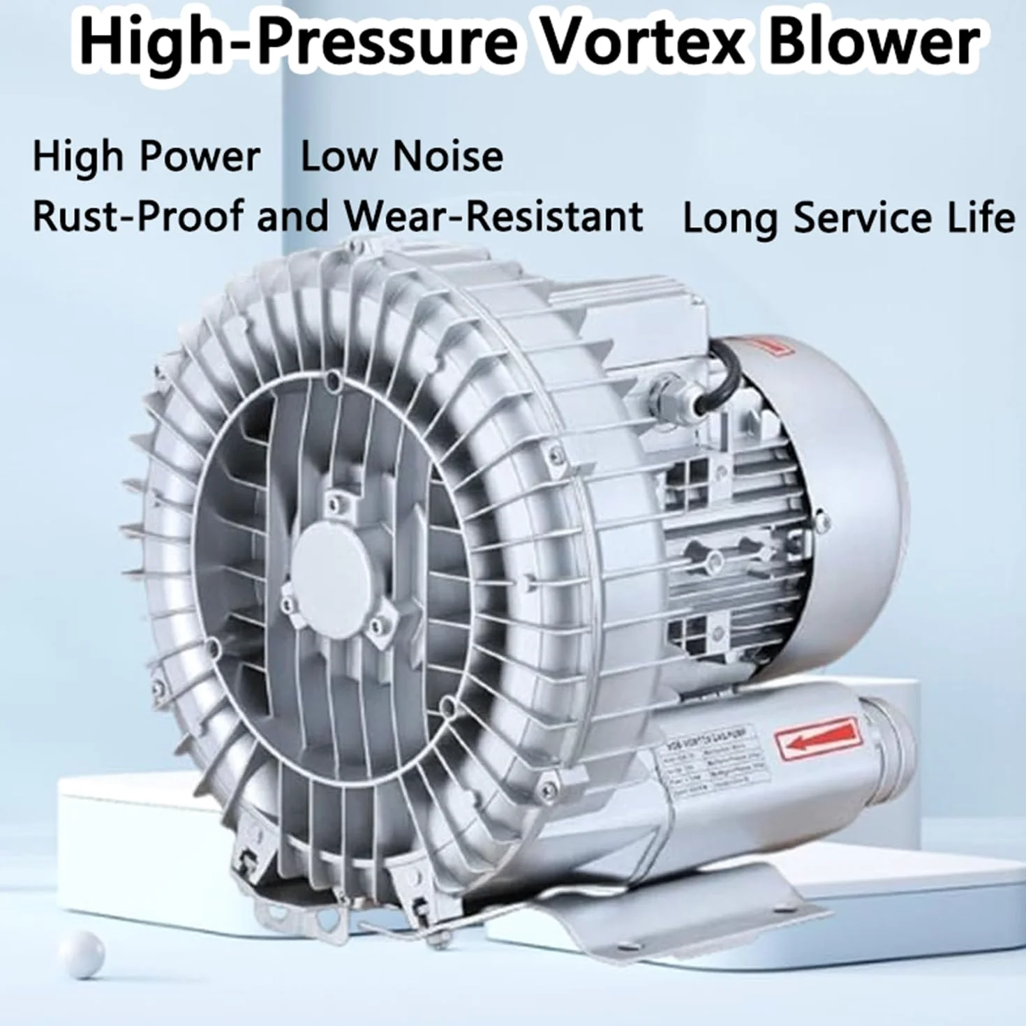 Soffiante Monofase 220v, Soffiante Ad Anello Vortice Ad Alta Pressione, Pompa per Vuoto Industriale per Soffiaggio O Aspirazione Dell'aria, 120w-1500w,120W/0.16HP