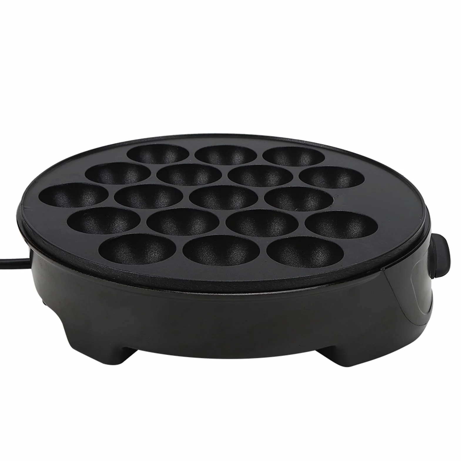 lyrlody Macchina per Takoyaki 18 Stampi Rotondi 750W Rivestimento Antiaderente