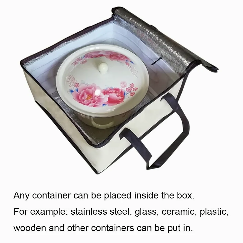 Kit di strumenti per la preparazione del pane con prova di pasta, borsa termica, pieghevole e barattolo per principianti, riscaldamento a bassa temperatura per pane, yogurt, natto