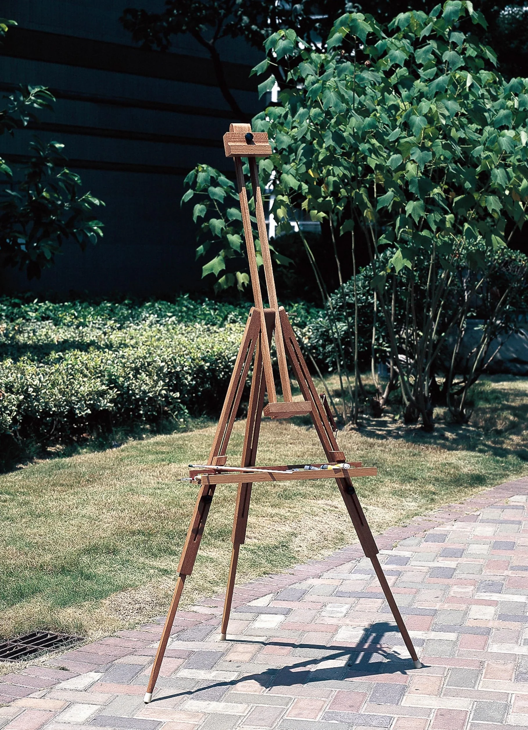 Cavalletto treppiede portatile in legno di faggio 191cm Exerz