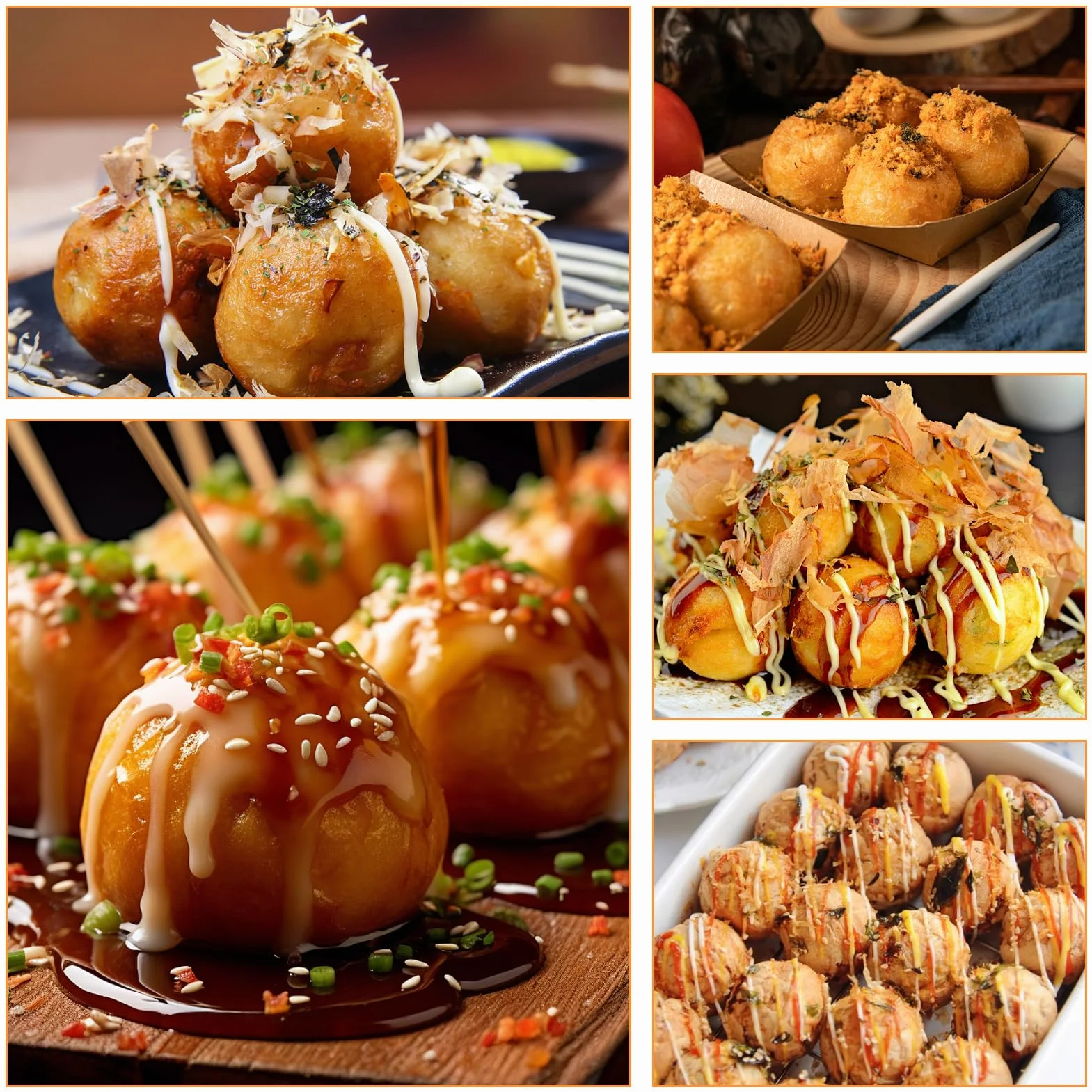 Takoyaki Pan Elettrico Takoyaki Maker 18 fori per produzione giapponese