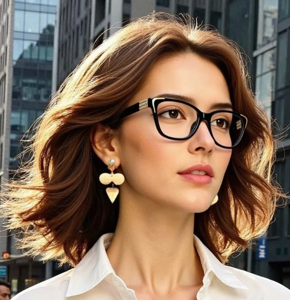 Okulary Vogue Design Damskie Bez Przepisu Kryształki Trzy Kolory