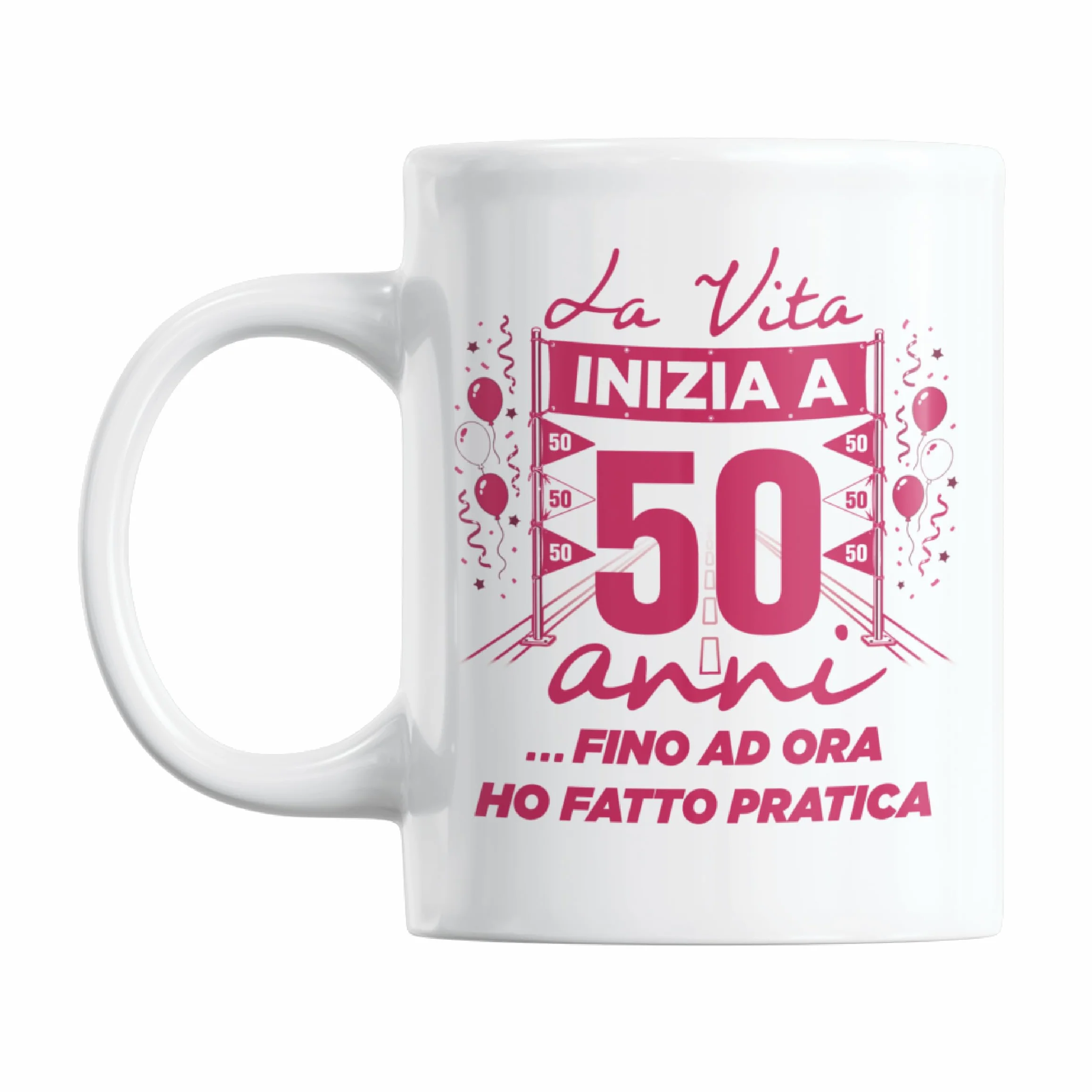 Gesar Tazza 50 Anni Donna Regalo Compleanno Idea Regalo Divertente Cinquantesimo Compleanno Gadget Donna
