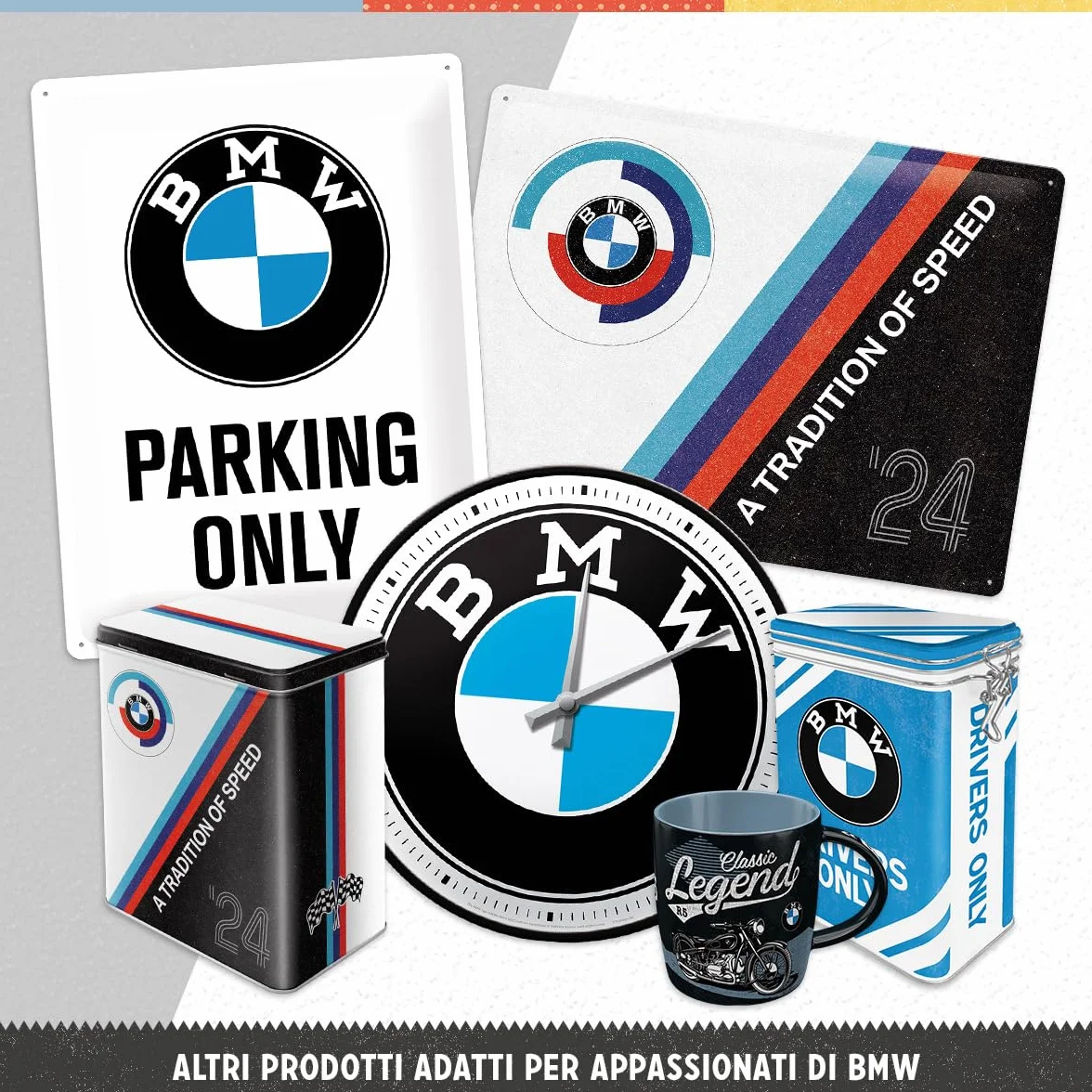 Nostalgic-Art Tazza da caffè retrò 330 ml BMW Motorsport Tradition Of Speed ceramica design vintage