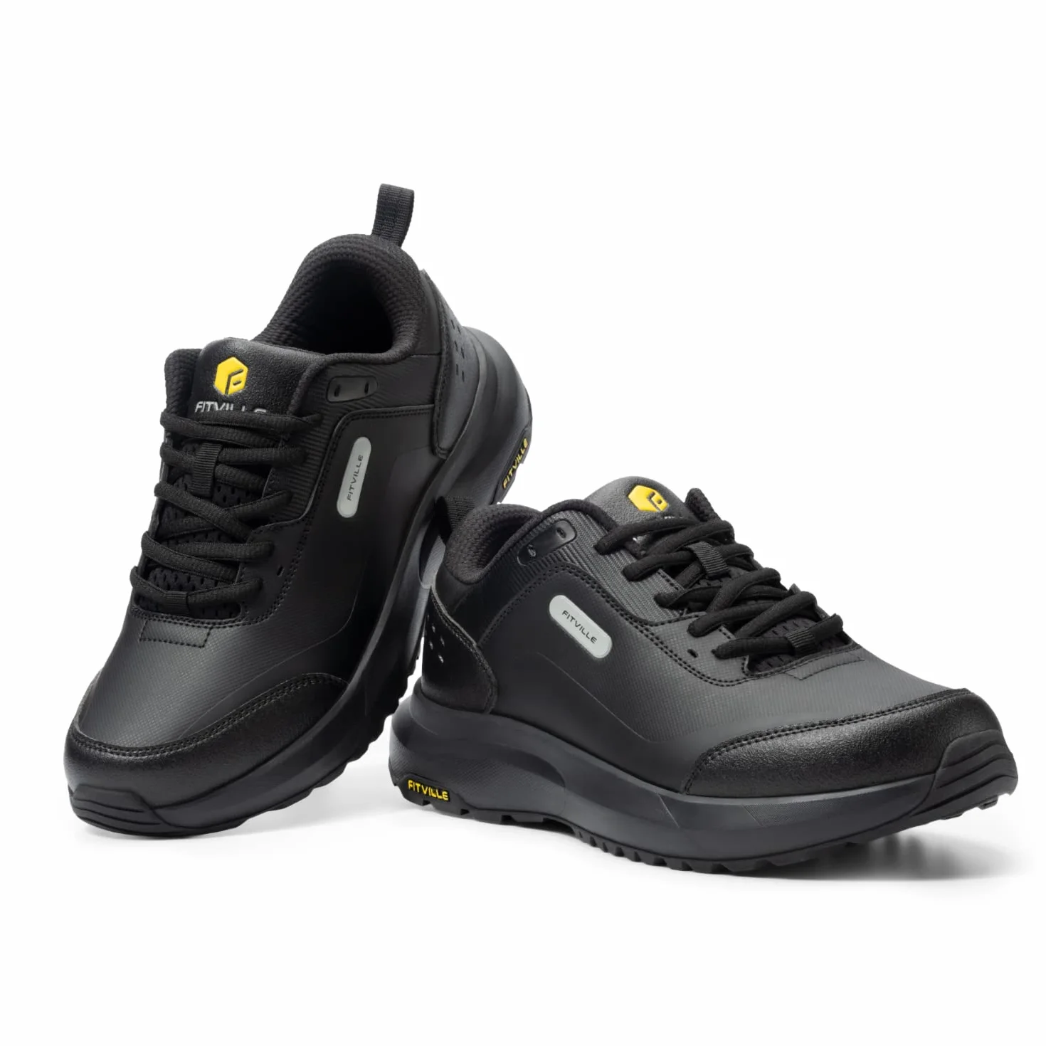 FitVille Scarpe Uomo Sneakers Extra Larghe Scarpe da Running Corsa Impermeabile Leggere Traspiranti Scarpe da Ginnastica Supporto per Arco Plantare per Alleviare Dolore al Tallone