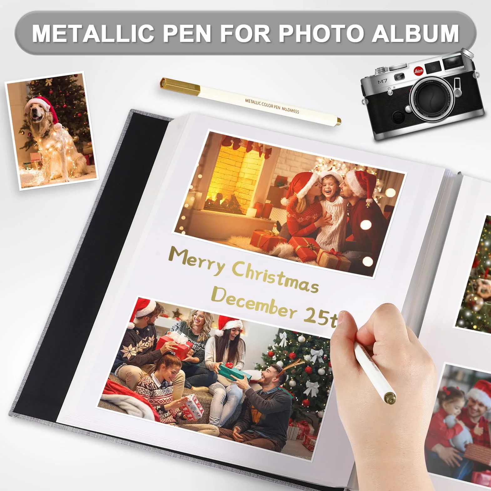 Album Fotografico Autoadesivo 33x32 CM in Lino Album Portafoto Personalizzabile Scrapbook Photo Album Fotolibro Ricordi Nascita Matrimonio Travel Journal Guest Book, 120 Pagine Rosso | Album fotografico per foto da 10 x 15 cm, 12 x 18 cm, 8 x 25 cm, pagin