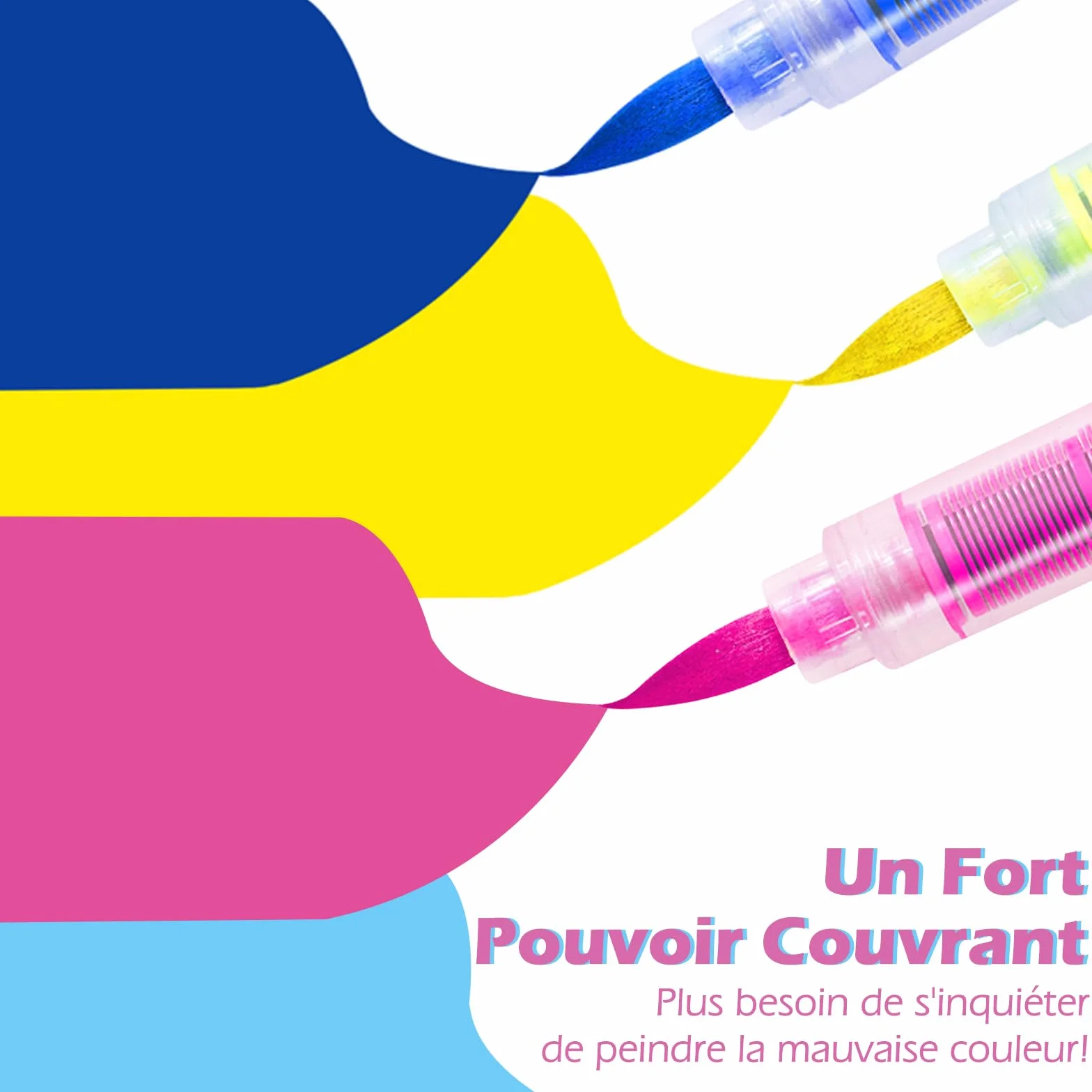 VAKKI Pennarelli Acrilici 60 Colori Acrylic Marker Brush Pen per Dipingere Sassi Tessuti Metallo Vetro Legno Tela Ceramica Plastic
