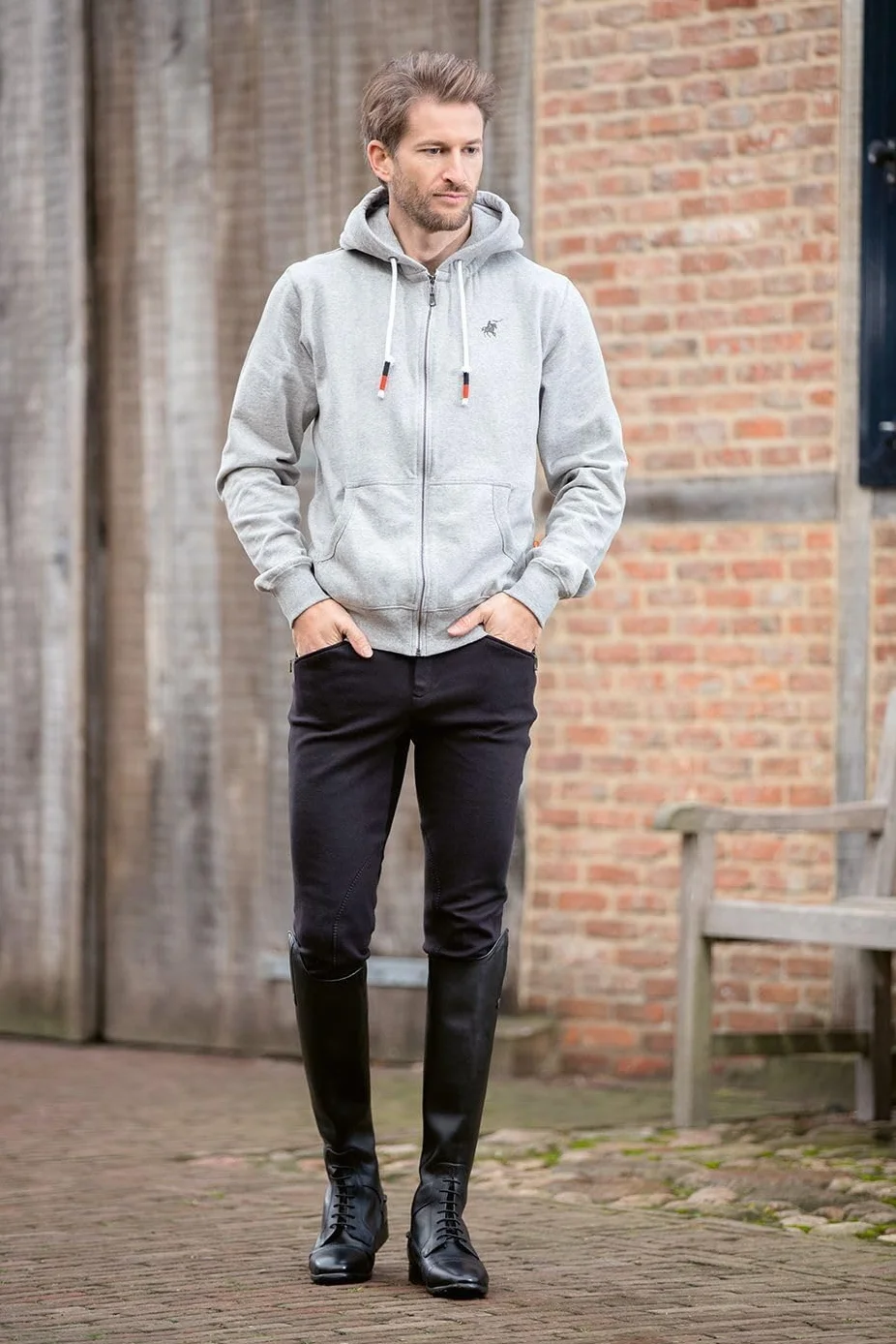 HKM Reithose Basic Herren Pantaloni Uomo