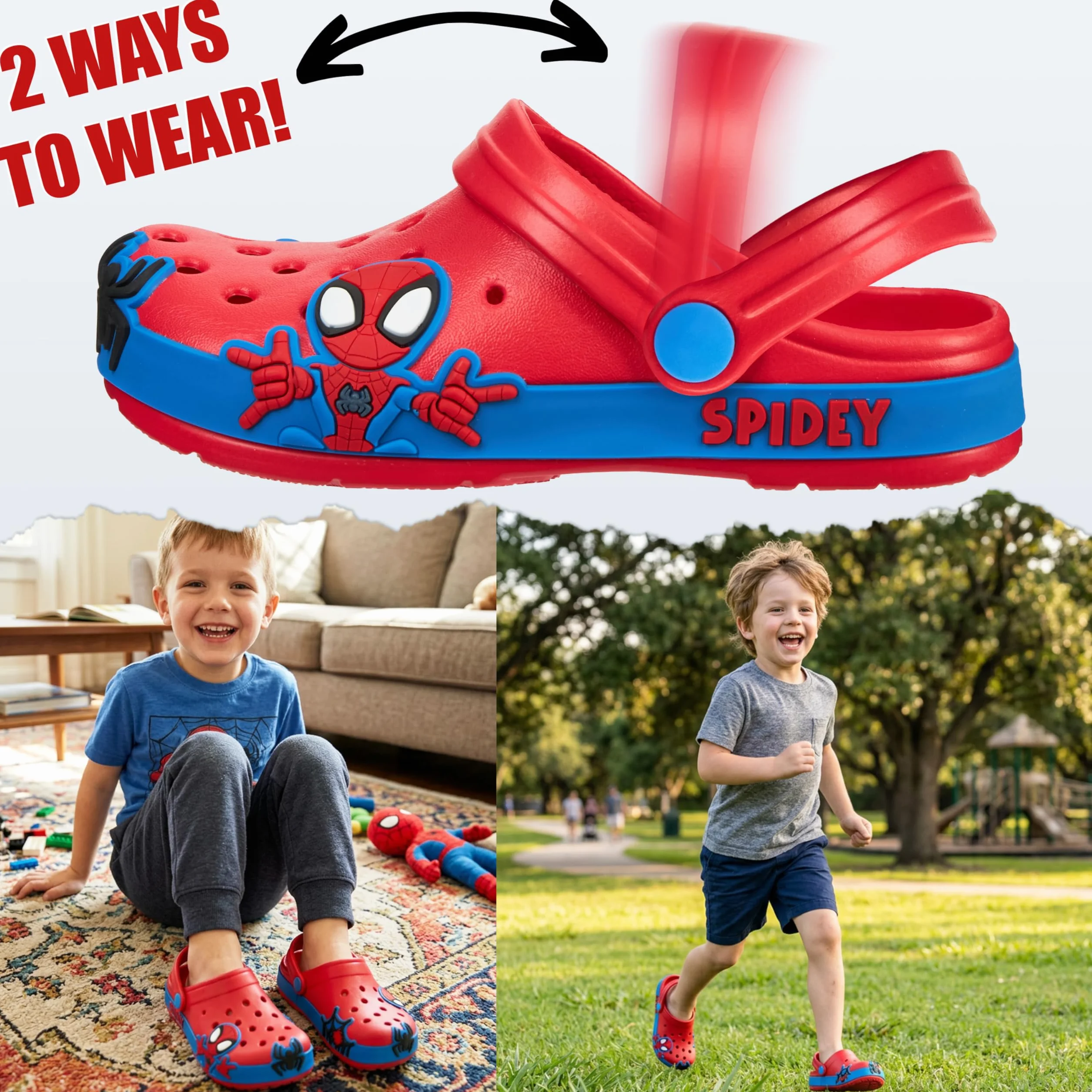 Get Trend Paw Patrol |Toy Story | Spidey e i Suoi Fantastici Amici Zoccoli| Sesame Street| Zoccoli da Ragazzo, Clogs Suola Antiscivolo e Cinturino