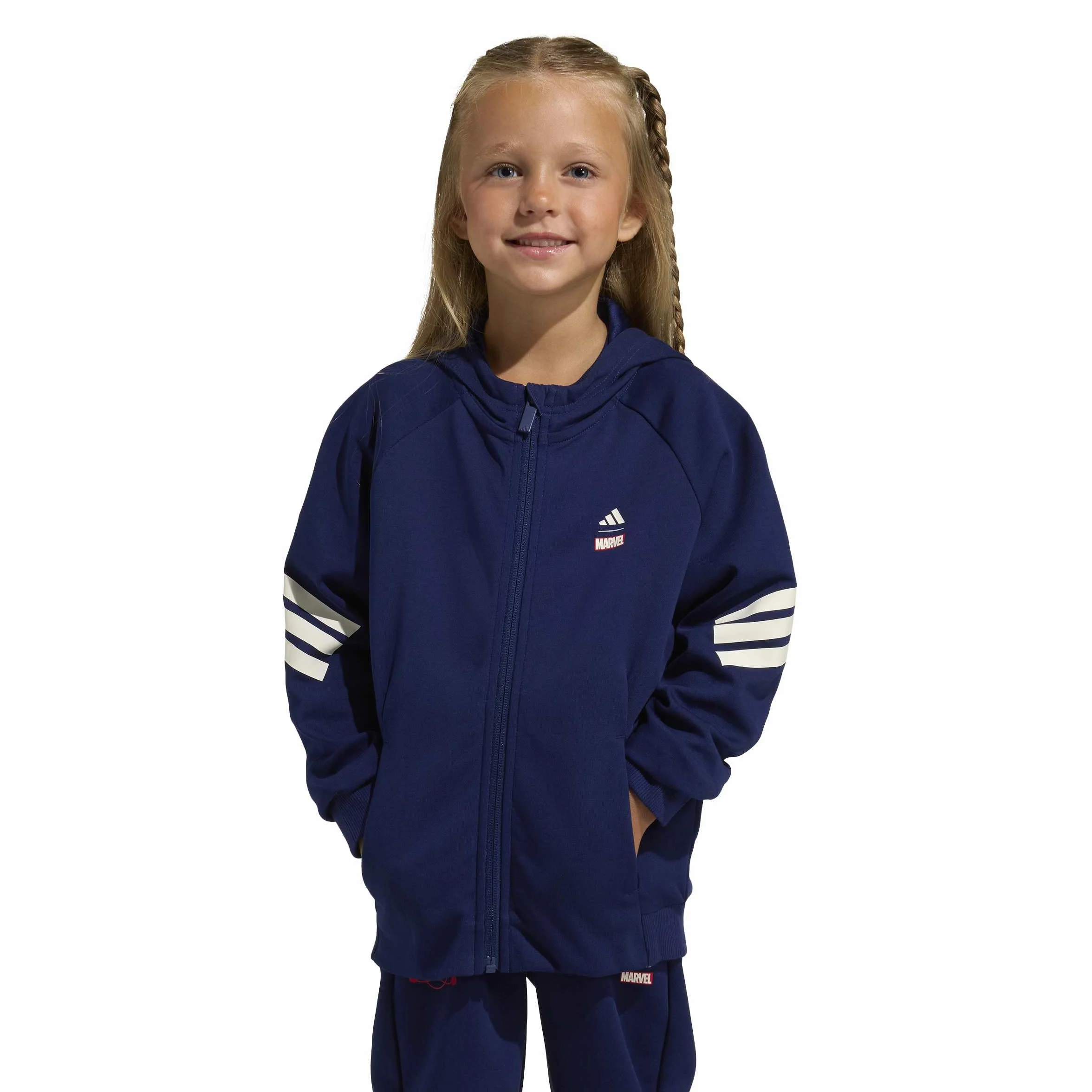 adidas Marvel Spider-Man Track Top Felpa con Cappuccio Unisex - Bambini e Ragazzi