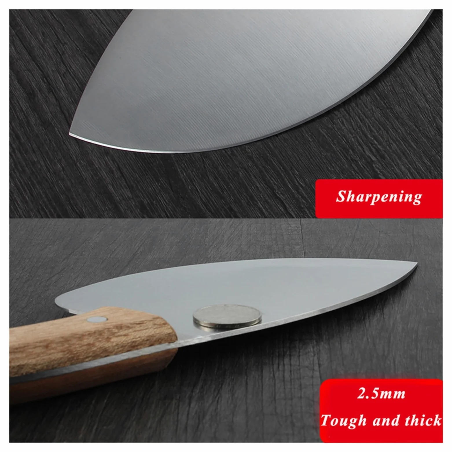 Coltello da sfilettatura affilato for la pancia a lama tonda for affettare frutti di mare, pesce, prodotti acquatici, strumento for la lavorazione, coltelli for esche da pesca