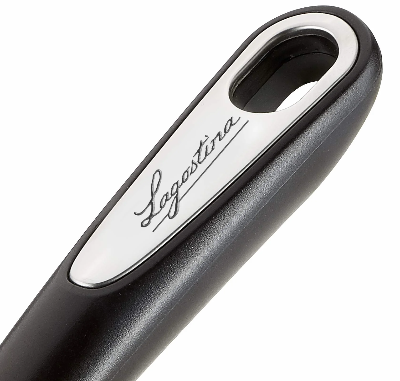 Lagostina Ingenio Smart Frusta da Cucina in Silicone Antigraffio, Impugnatura Ergonomica, Nero e Rosso