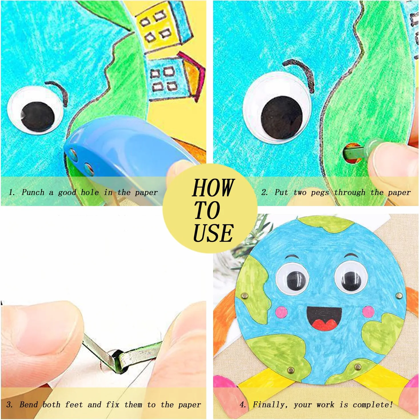 200 Pezzi Brads Rotondi, Fermacampioni Scrapbooking Fermacampioni Piccoli Mini Brads Campione di Metallo Metallo Elementi di Fissaggio Puntine per Scrapbooking Artigianato Fai da Te Album Carta