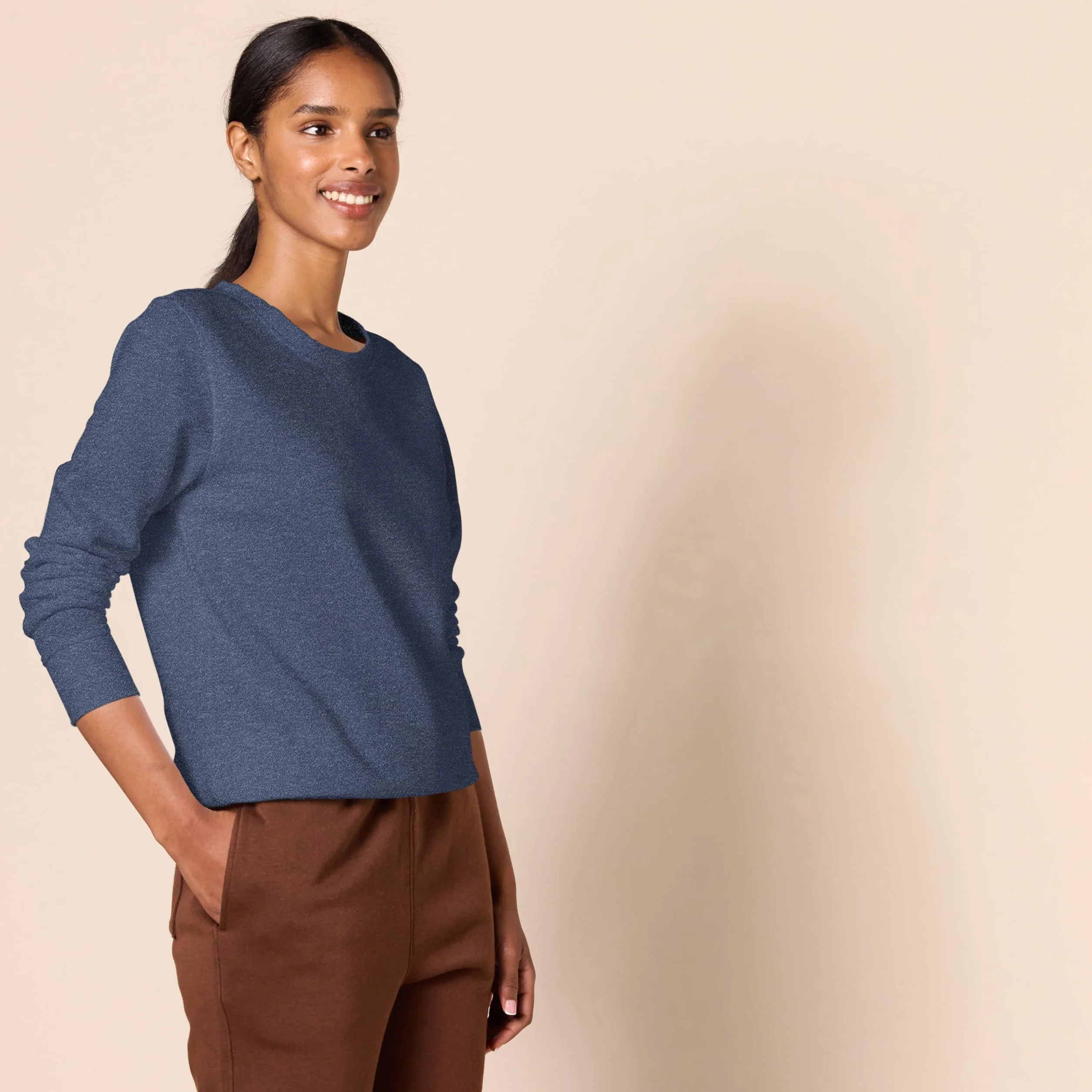 Amazon Essentials Felpa in Pile Girocollo Donna Taglie Forti