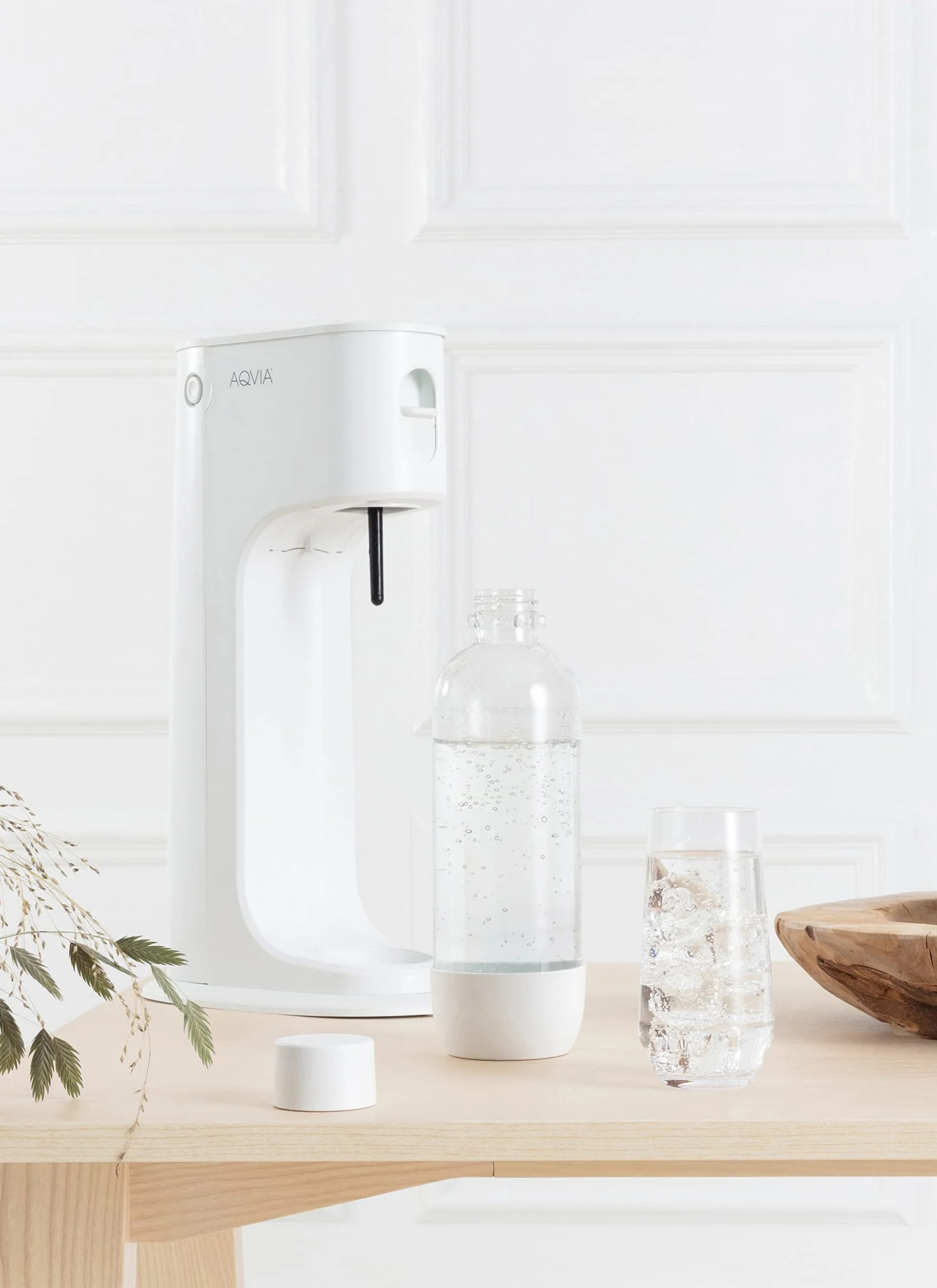 Aqvia Balance, gasatore con bottiglia in PET senza BPA (bianco)