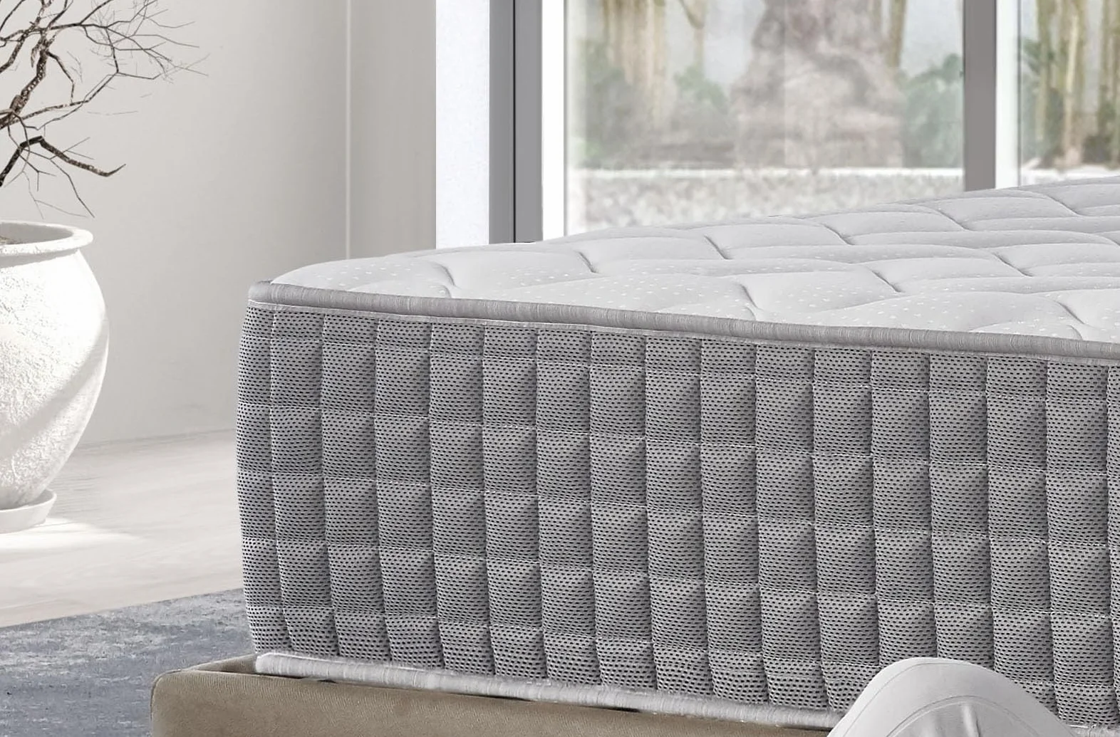 Mentor - Materasso Water Foam Med H4 MATRIMONIALE 160x190 ORTOPEDIC MED H30 MAXI GEL DISP. MEDICO DETRAIBILE detraibile - 11 zone