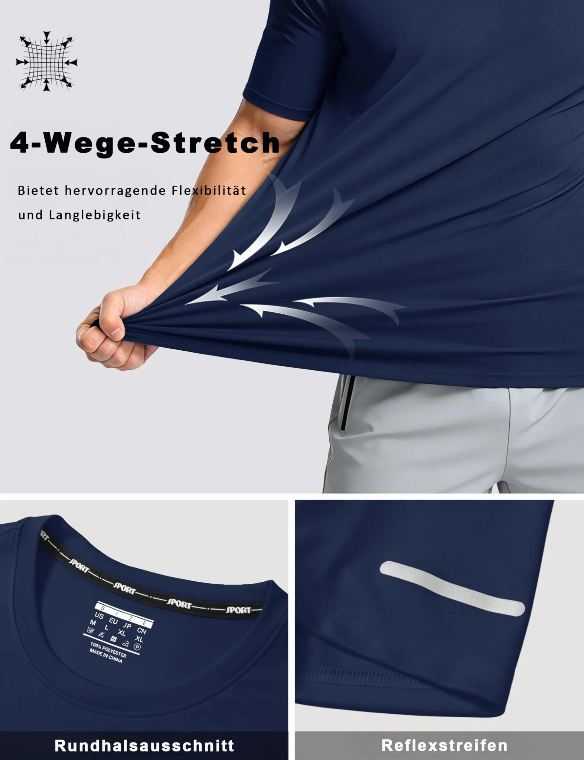 MAGCOMSEN Maglia Palestra Uomo Traspirante Rapida Asciugatura Protezione Solare UPF 50+ Sportiva Running a Manica Corta