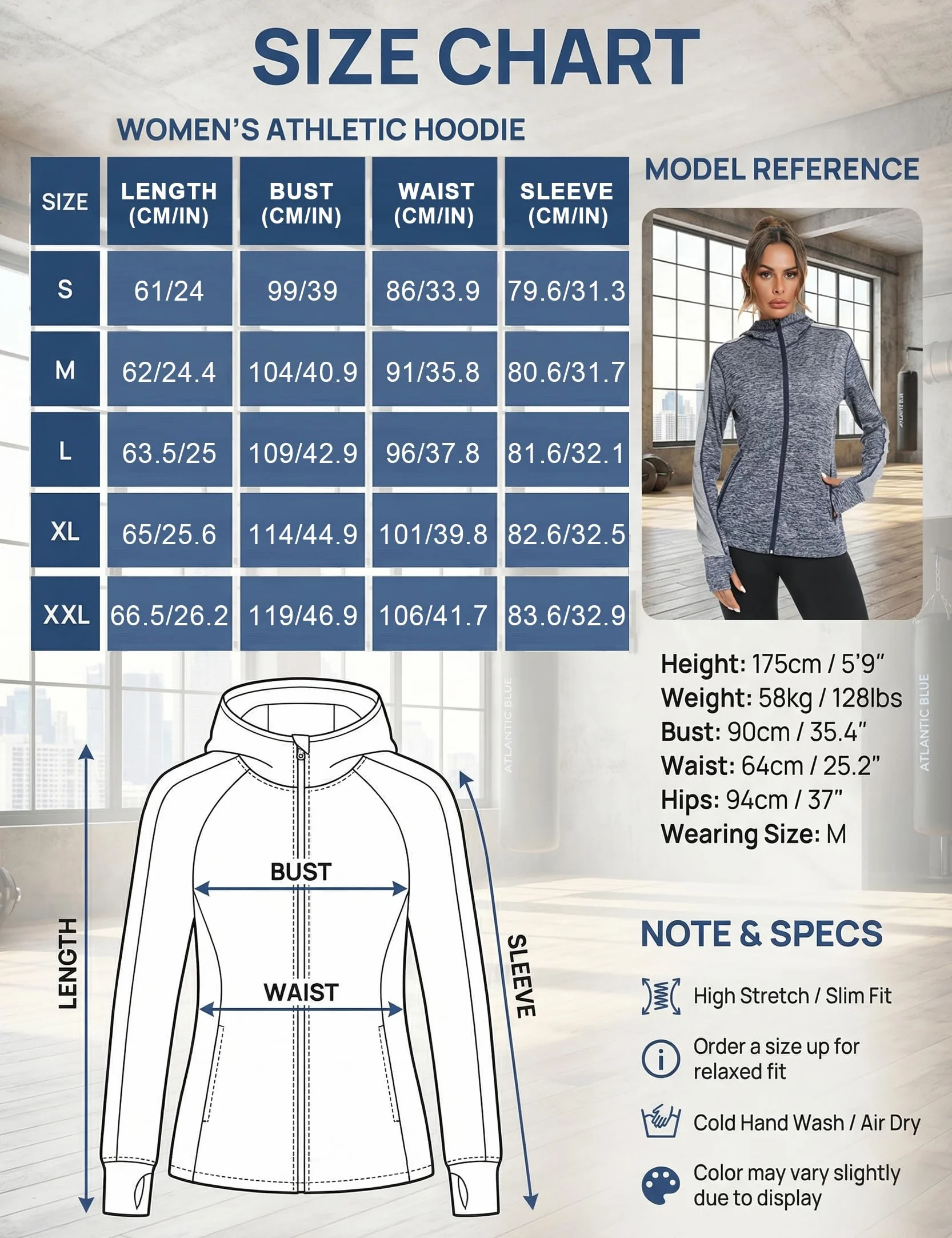 Felpe Donna con Cappuccio e Zip Leggero Traspirante Giacca Sportiva Slim Fit ad Asciugatura Rapida per Fitness Jogging Yoga