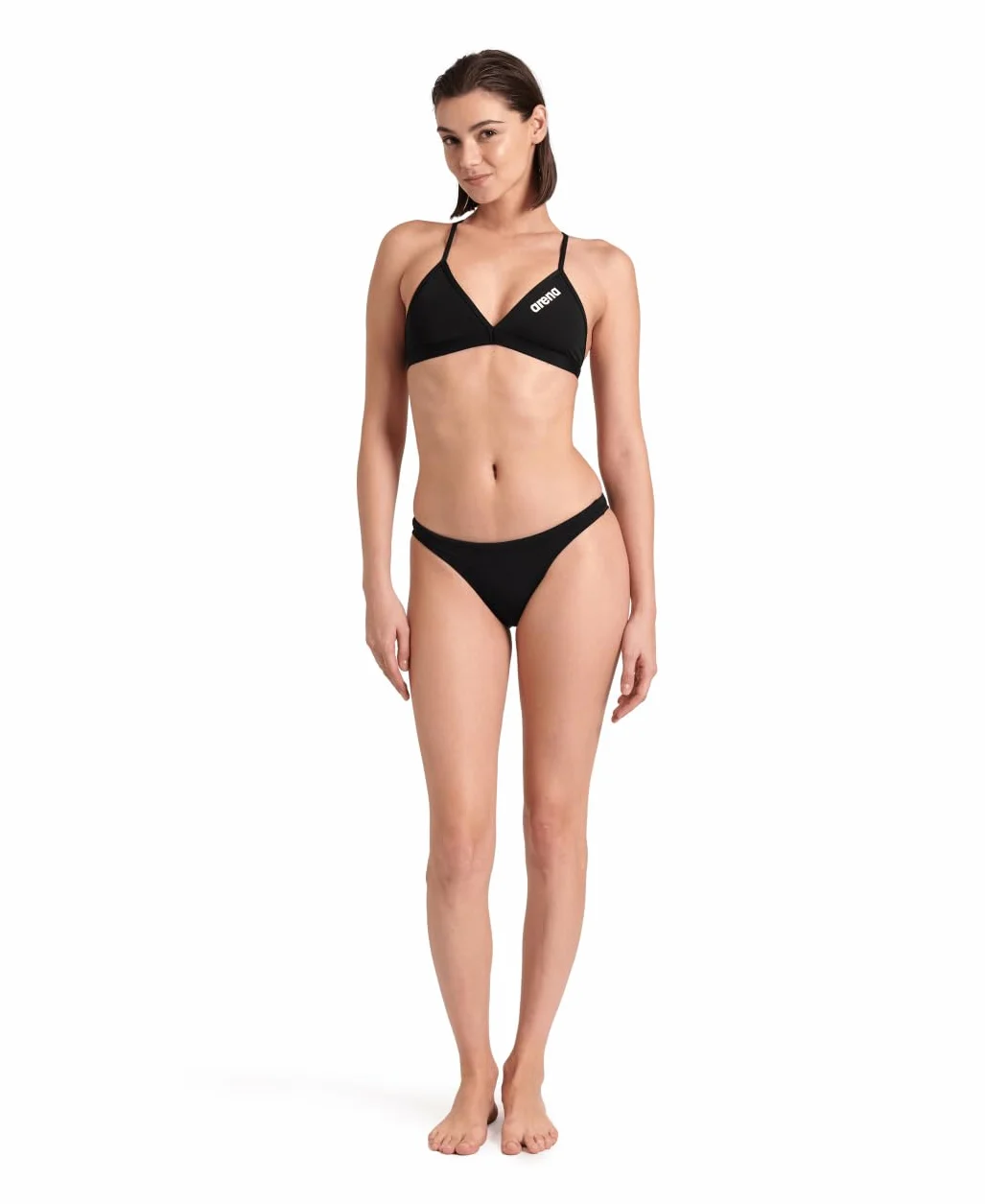 ARENA Women's Team Swim Bottom Solid Slip Donna
