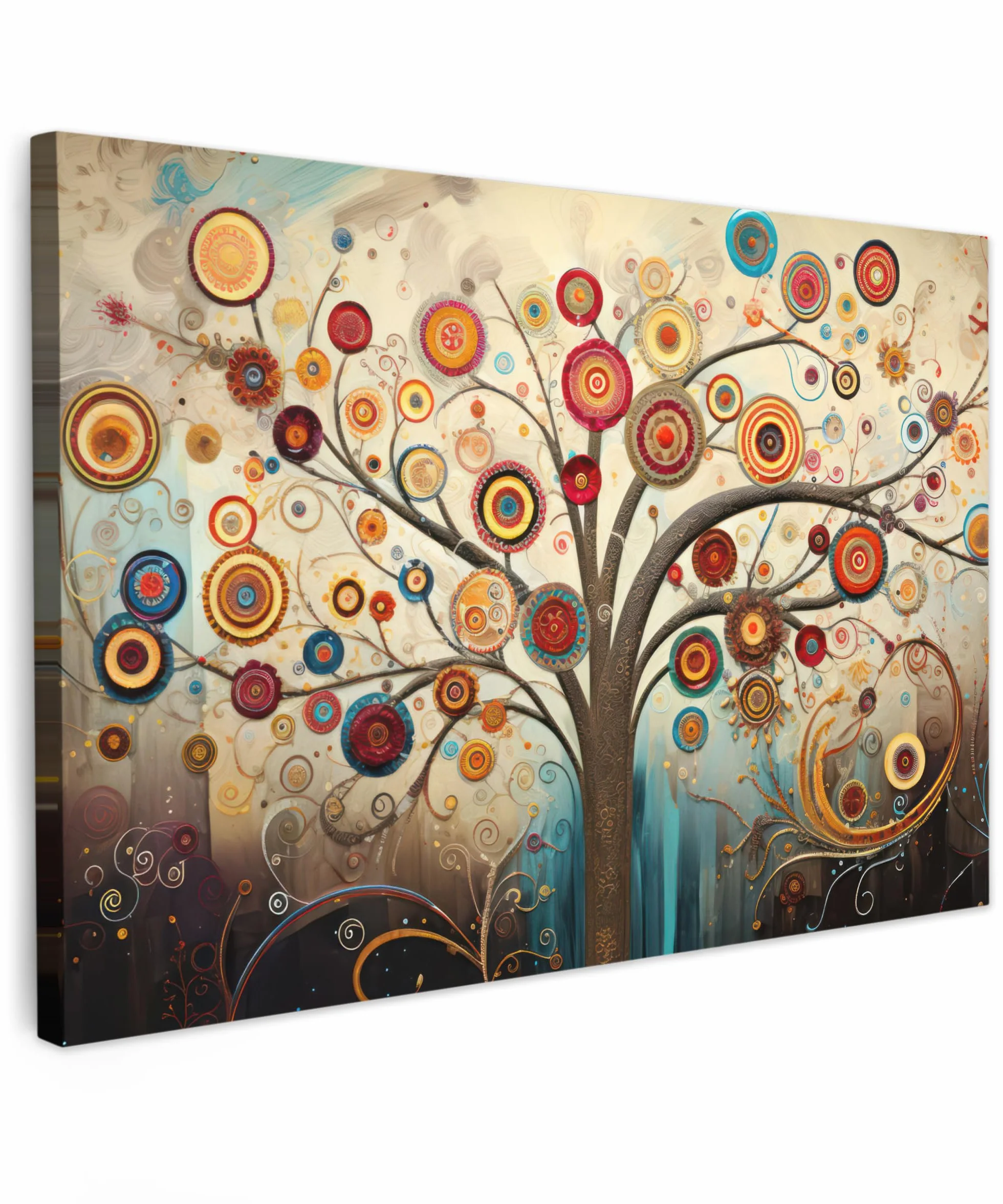 MuchoWow Quadro Albero della Vita 120x80 cm Decorazione Parete Moderna Soggiorno Camera da Letto