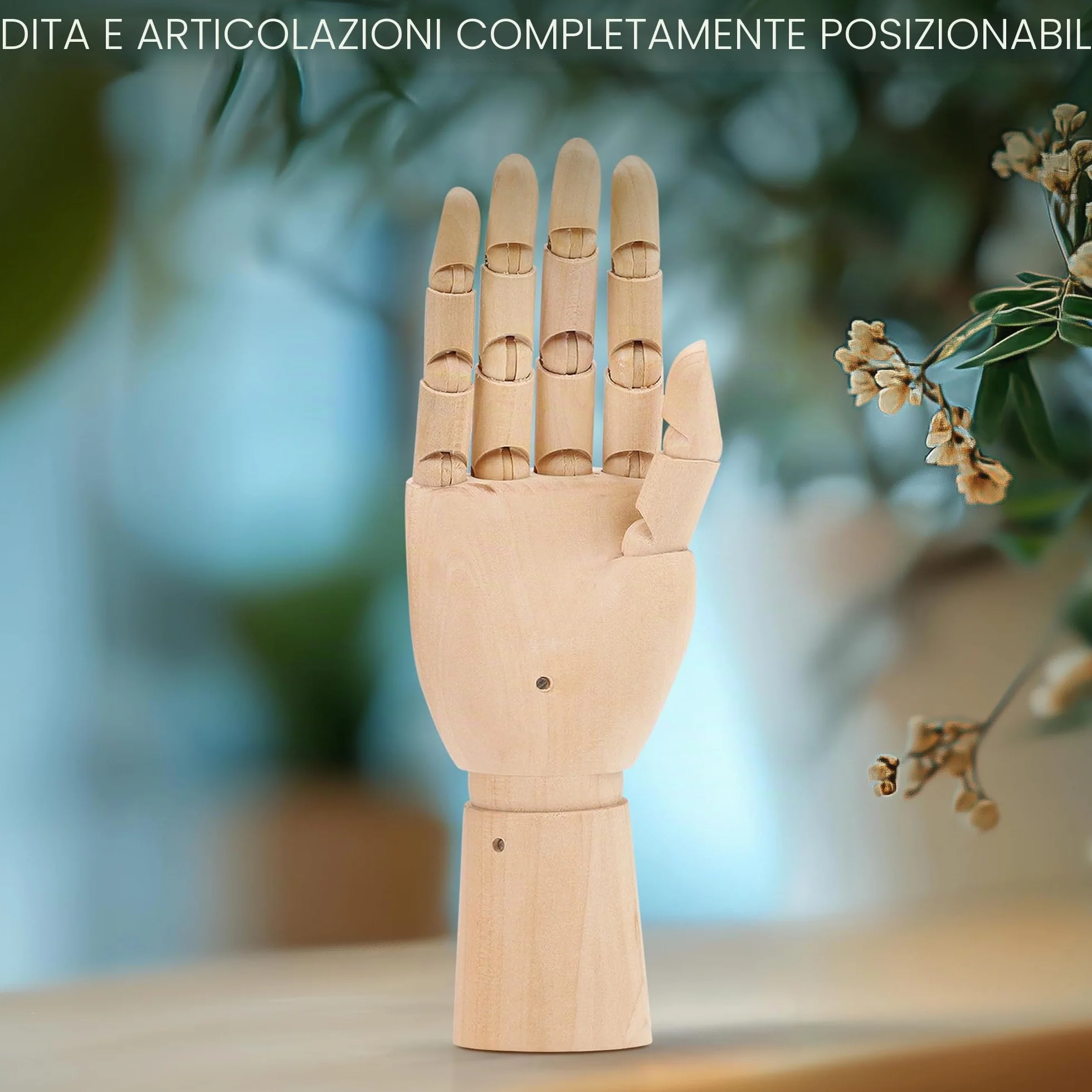 Belle Vous Mano articolata in legno sinistra e destra 18,5 cm per disegno e pittura 2 pezzi