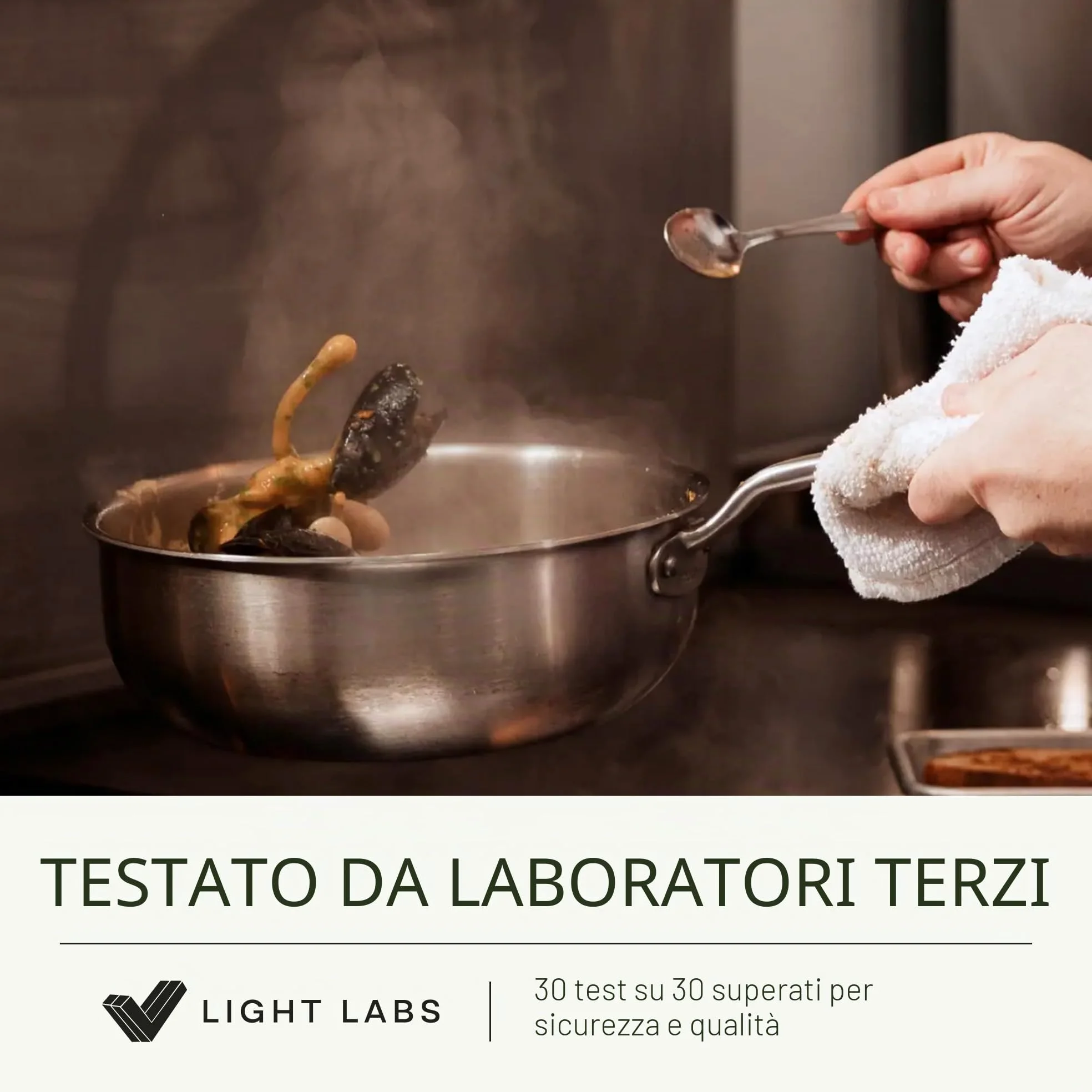 Made In Cookware - Scaldaburro in acciaio inossidabile da 3/4 Quarti - Prodotto in Italia - Rivestimento in acciaio inossidabile a 5 strati - Pentole professionali - Compatibile con induzione