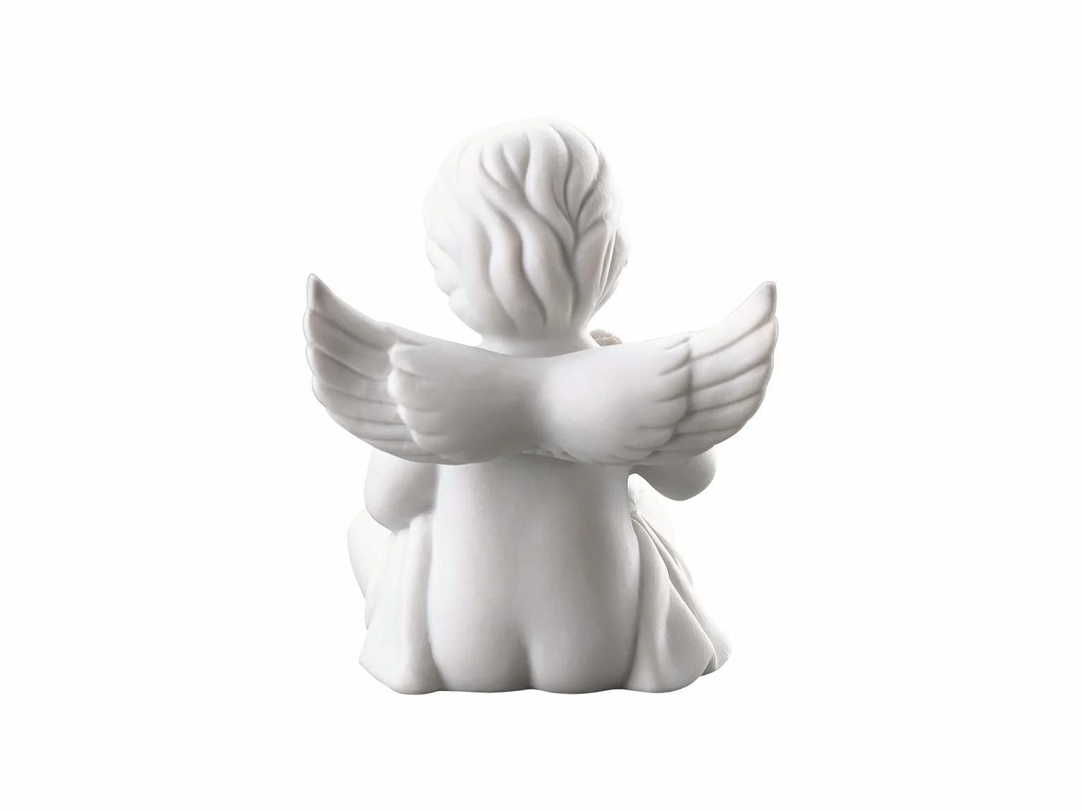 Rosenthal Angelo con rotolo, bianco opaco, 14 cm