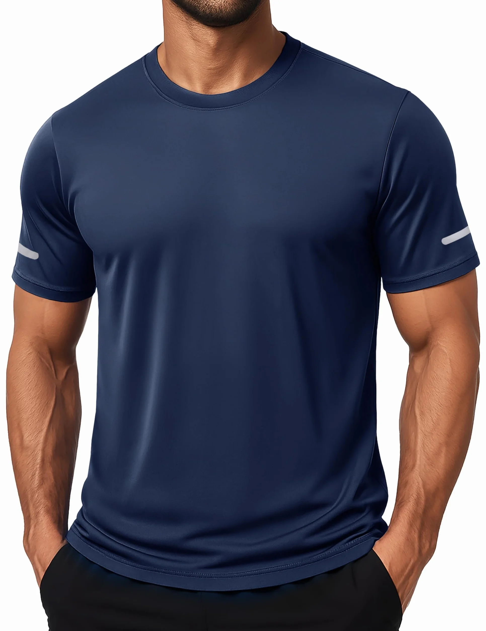 MAGCOMSEN Maglia Palestra Uomo Traspirante Rapida Asciugatura Protezione Solare UPF 50+ Sportiva Running a Manica Corta