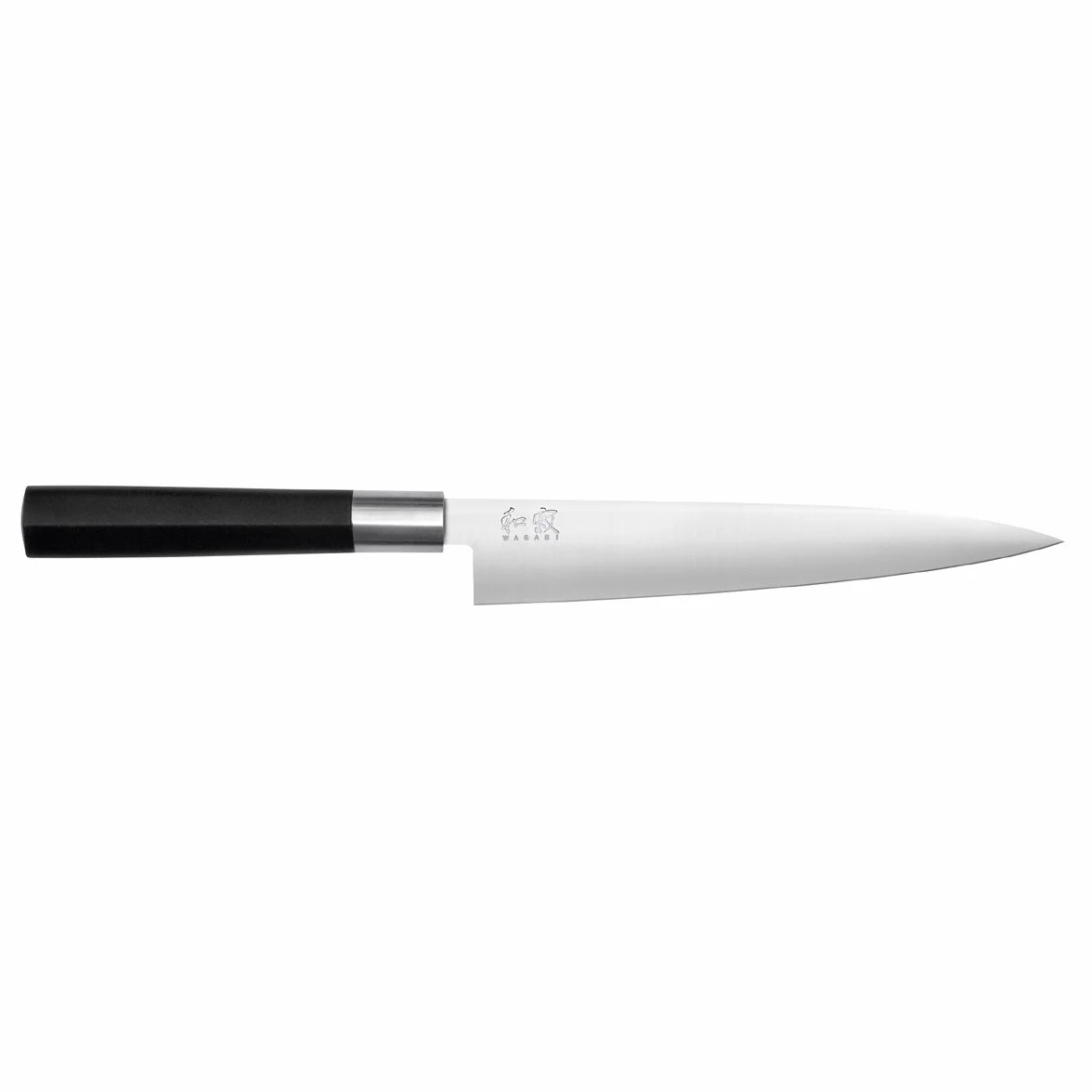KAI Wasabi Black flessibile Coltello da Filetto 18,0 cm Lunghezza Lama - acciaio inossidabile 6A/1K6 lucidato 58 (±1) HRC - manico in polipropilene nero - coltello da filettare - Made in Japan