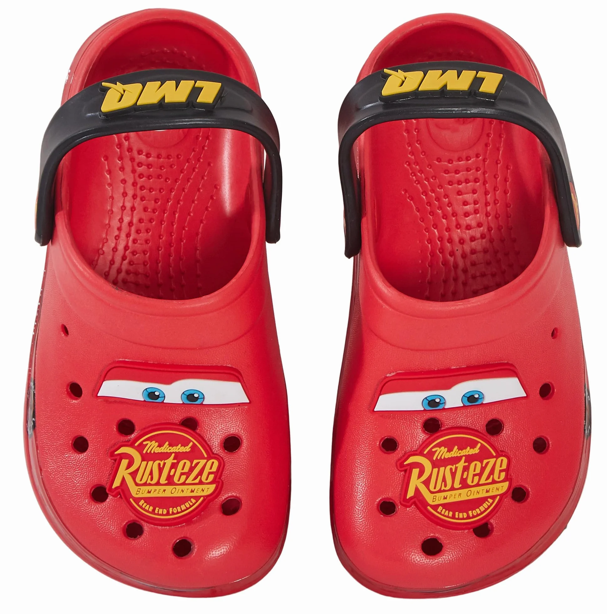 Disney Clogs Cars per Ragazzi con Charm, Sandali per Bambini, Slider Lightning McQueen con Cinghia alla Caviglia, Scarpe da Spiaggia.