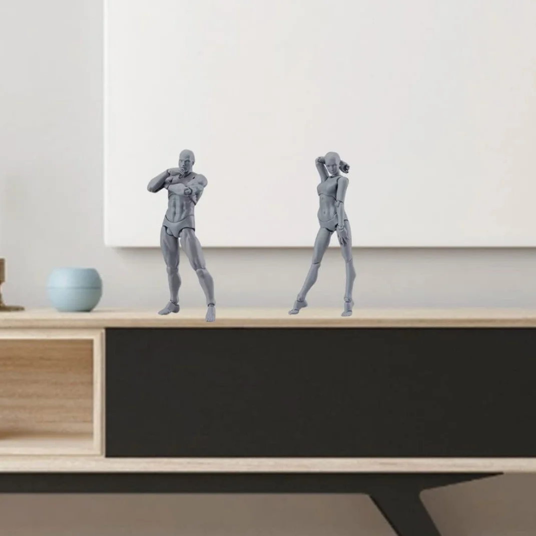 Manichino da disegno 5,91 pollici Action Figura femminile posabile modello pittura corpo artisti