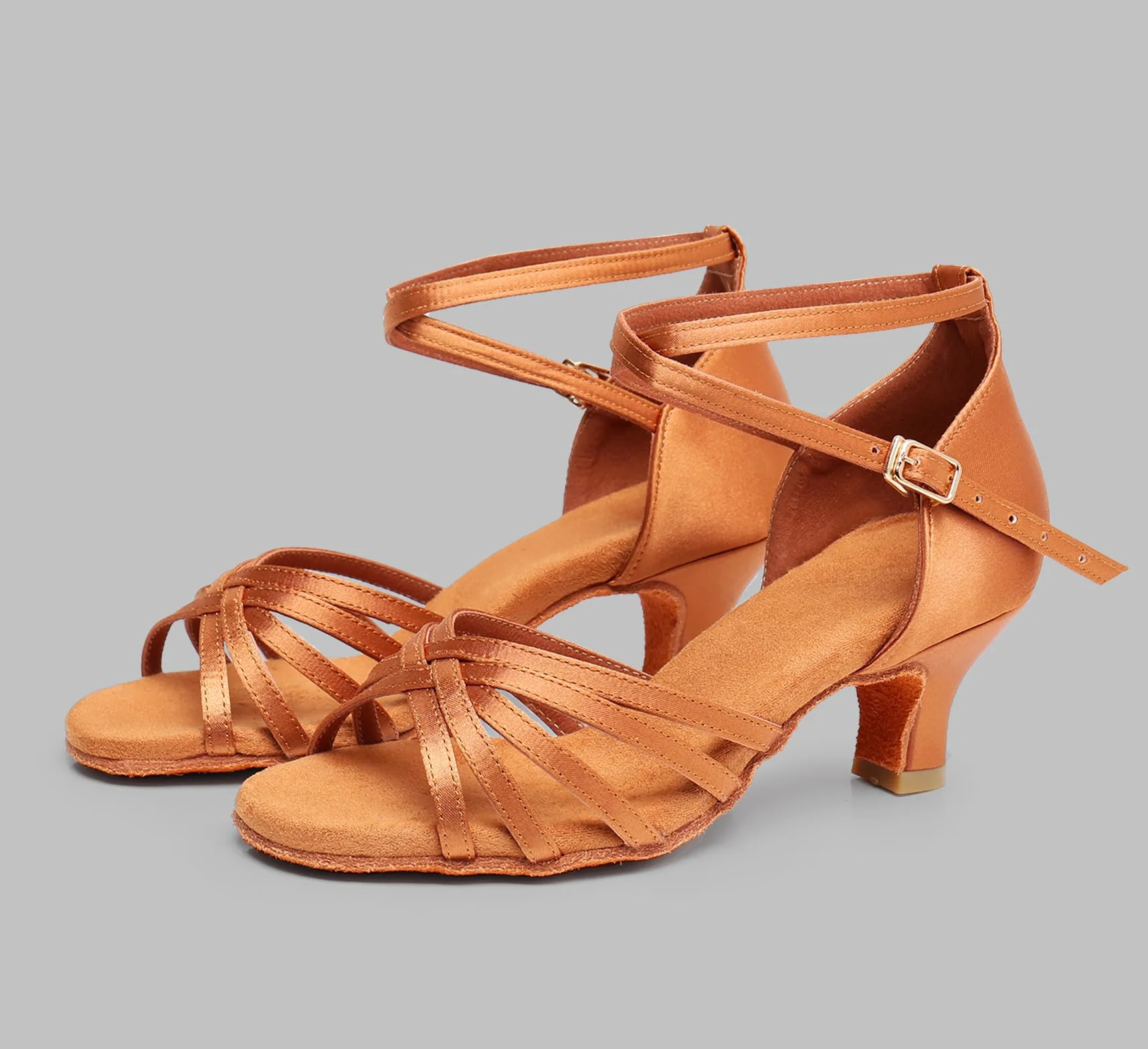 Scarpe da Ballo Latino Americano/Salsa Ballo/da Sala per Donna in Raso 5cm/7cm