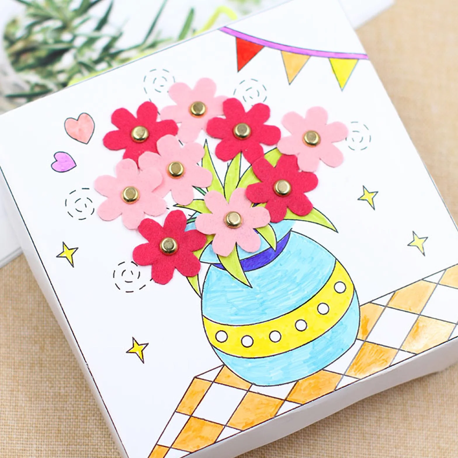 Hyxodjy 300 PCS Fermacampioni,Mini Scrapbooking Brads,Fermaglio di Carta in Metallo, Perno Rotondo in Ottone di Fissaggio Clip Rotonda Cotter Pin per Il Fai da Te Scrapbooking Craft