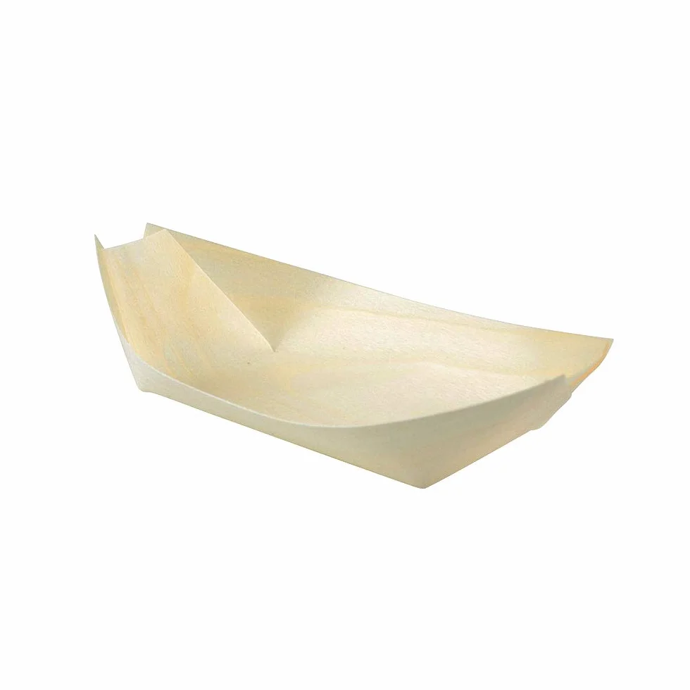 GREENBOX 100 ciotole in legno di pino biologico monouso compostabili per fingerfood