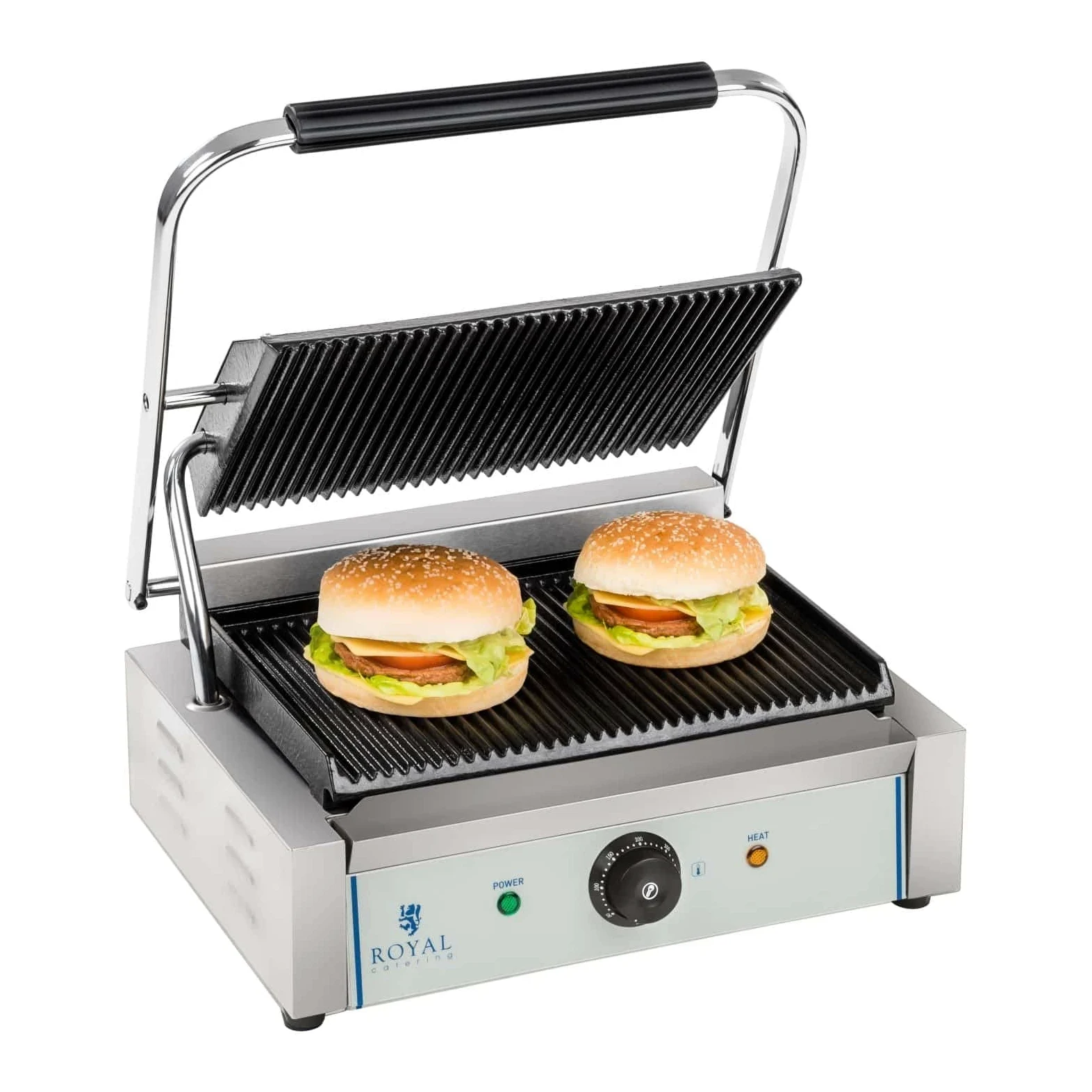 Royal Catering - RCKG-2200-G - Piastra panini - 1 x 2.200 Watt