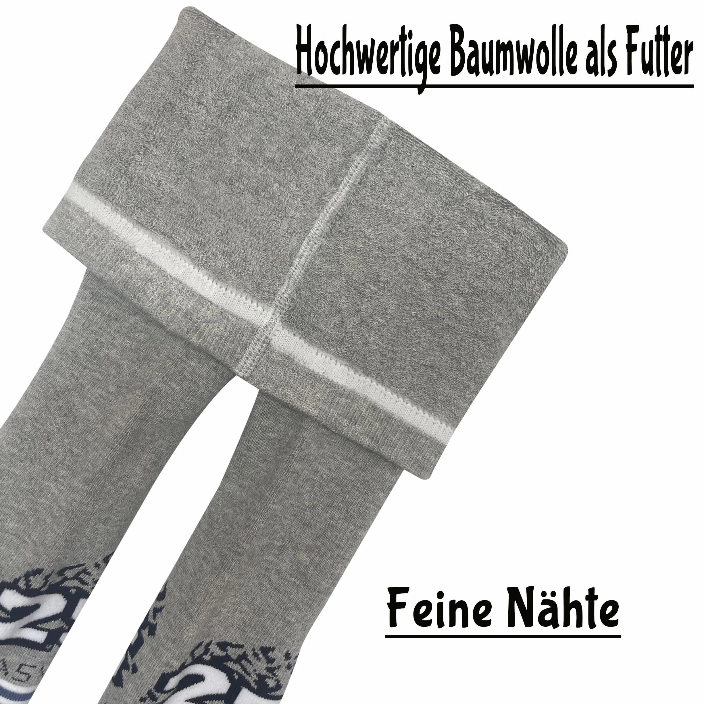MRCC Confezione da 3/6 leggings termici per bambini, in cotone, sorprendente scelta casuale, diversi modelli 125888