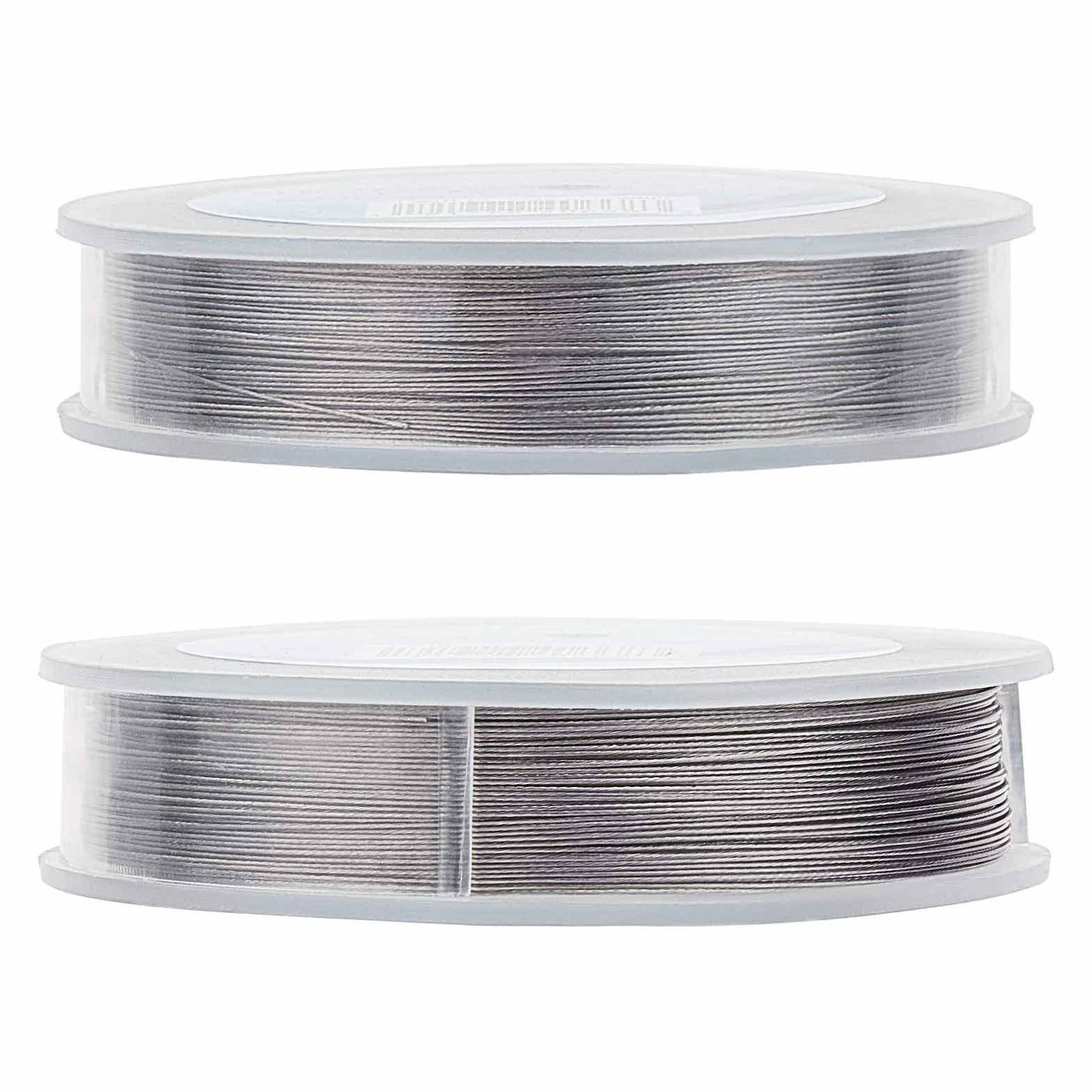 BENECREAT Filo di Perline in Acciaio Inossidabile 100m 0.3mm per Bracciali e Collane