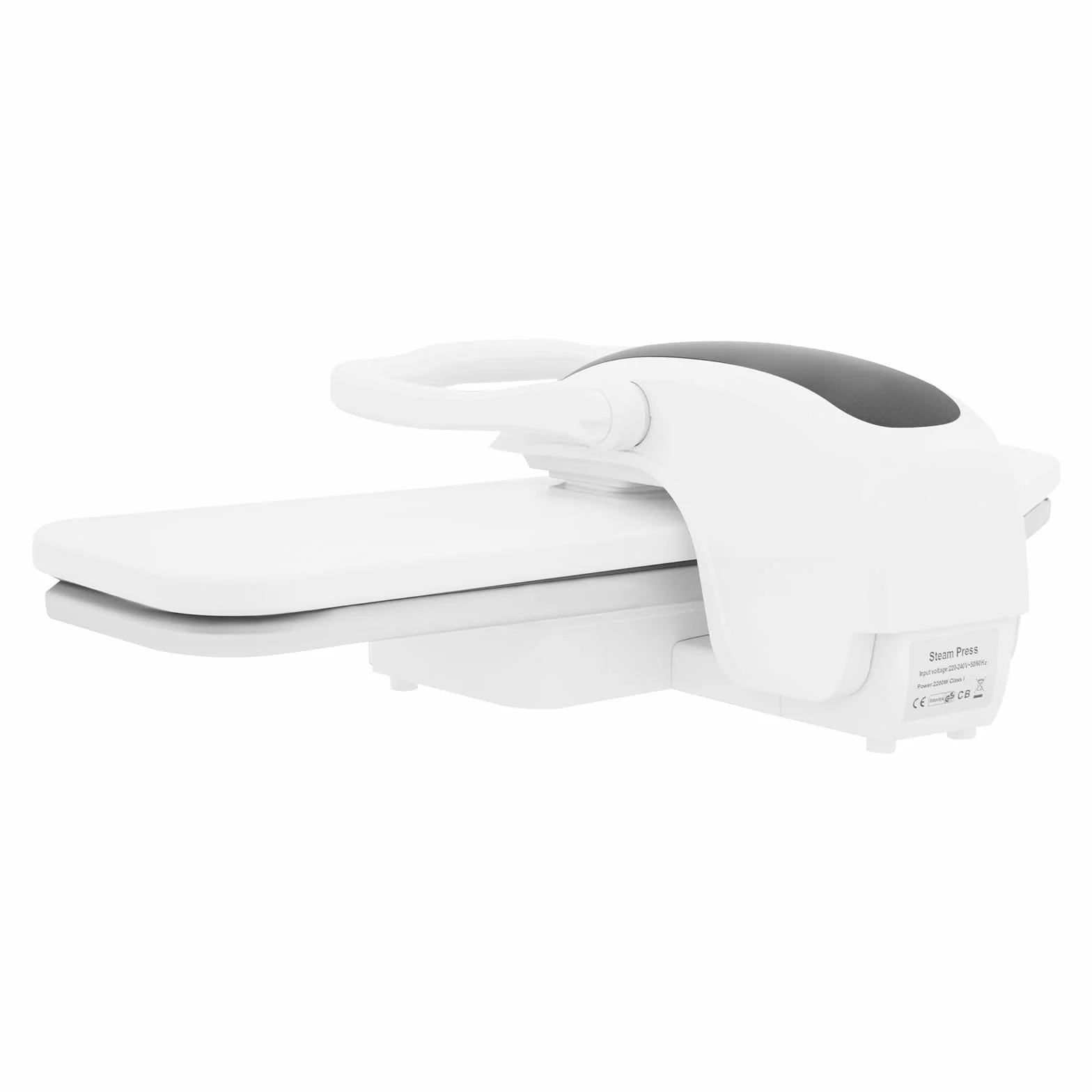 Pressa da stiro a vapore 8810D, 2200W, display LCD, superficie da 91,4 cm, serbatoio dell'acqua da 1000 ml, bianco, per casa e negozi di abbigliamento