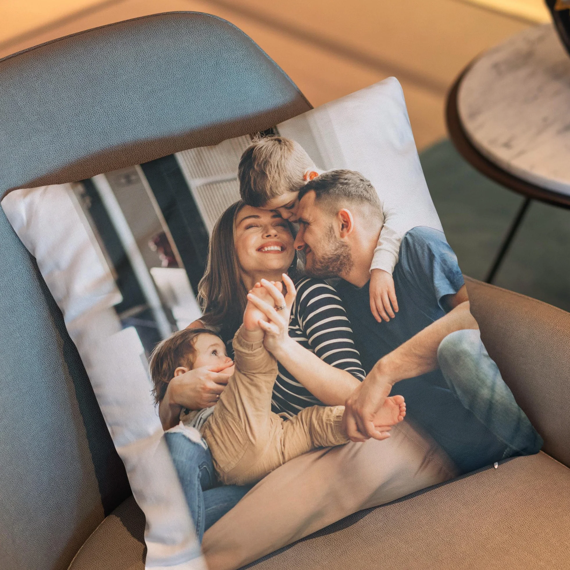 Cuscino Personalizzato con Foto e Testo 40x40 cm Stampa Fronte e Retro Imbottitura Inclusa Idea Regalo Uomo Donna Compleanno Made in Italy
