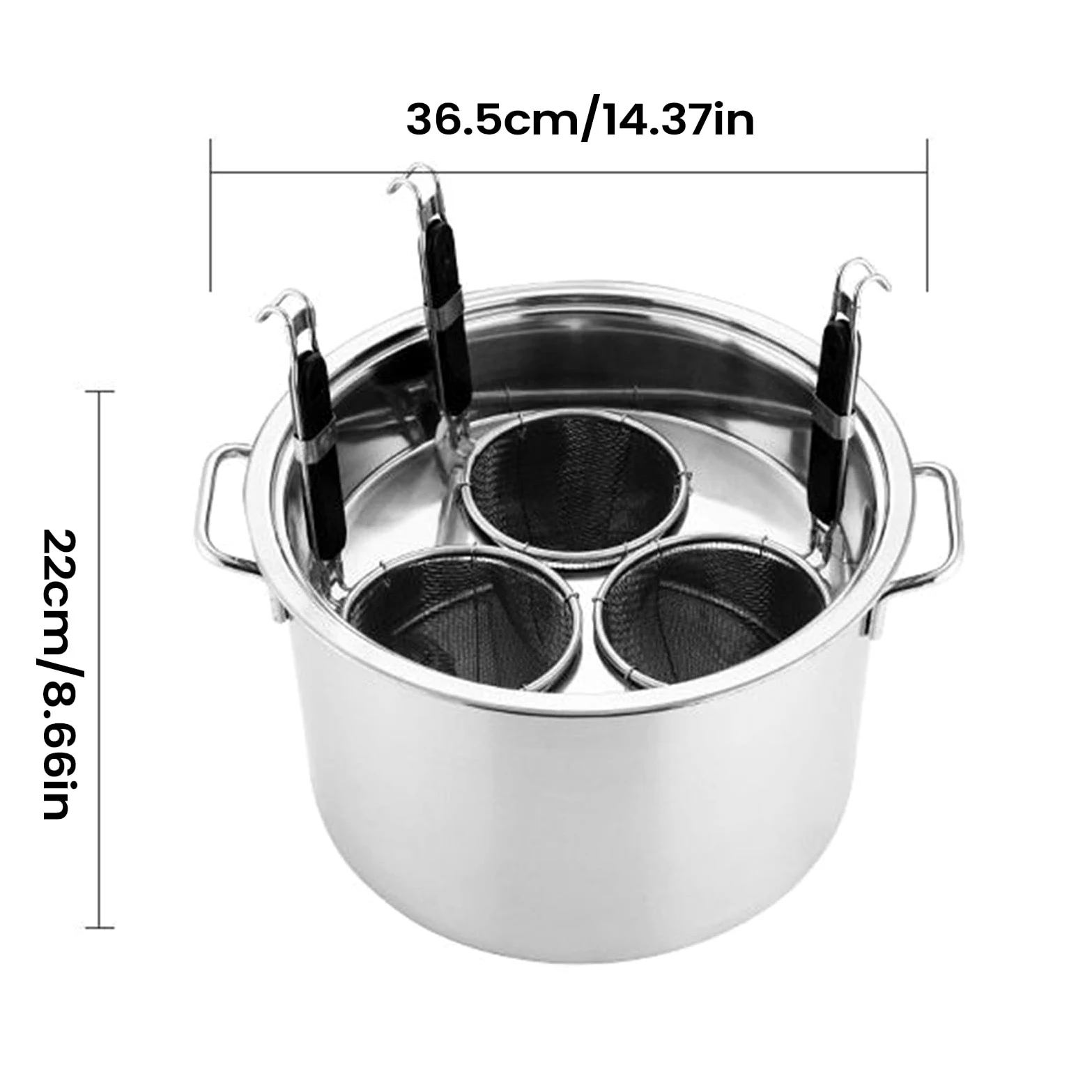 Pentola per Pasta con Colino Utensile Da Cucina In Acciaio Inossidabile | Pentola Alta con Colapasta Integrato Adatto A Casa Famiglie Impegnate Preparazione Pasti Feste